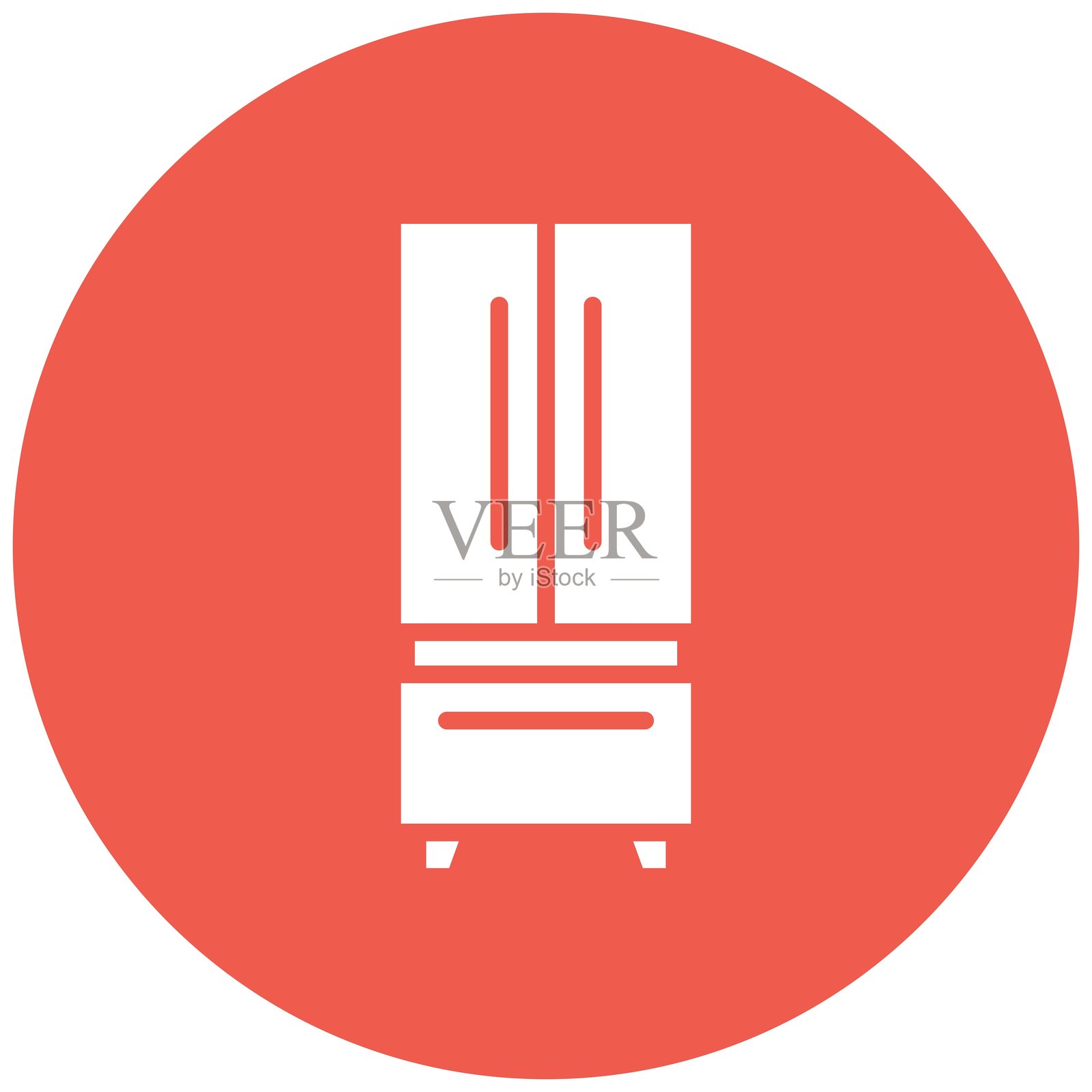 冰箱矢量图标设计插图插画图片素材