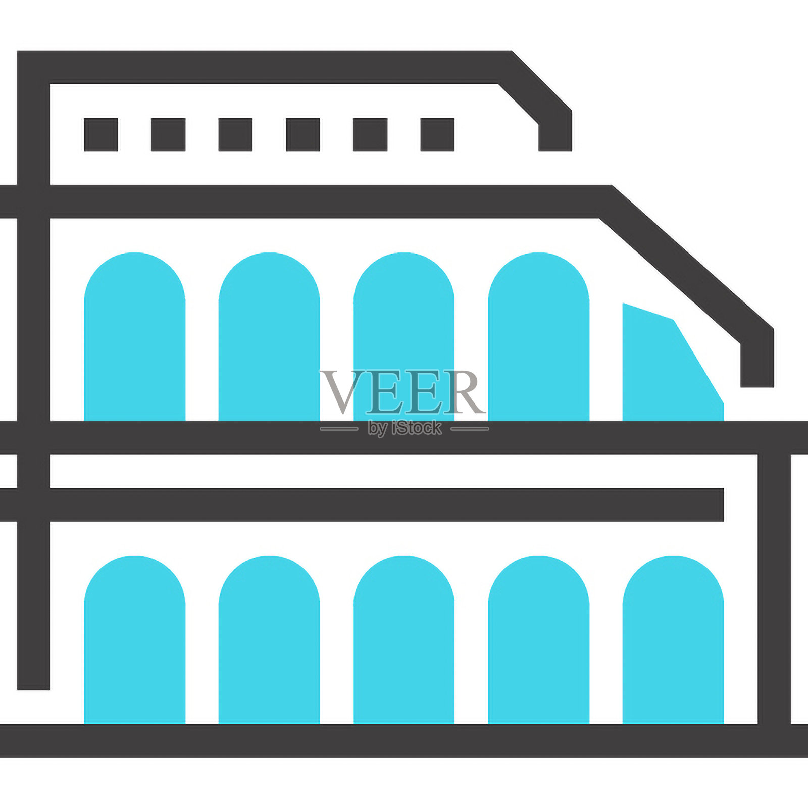 历史地标图标插画图片素材