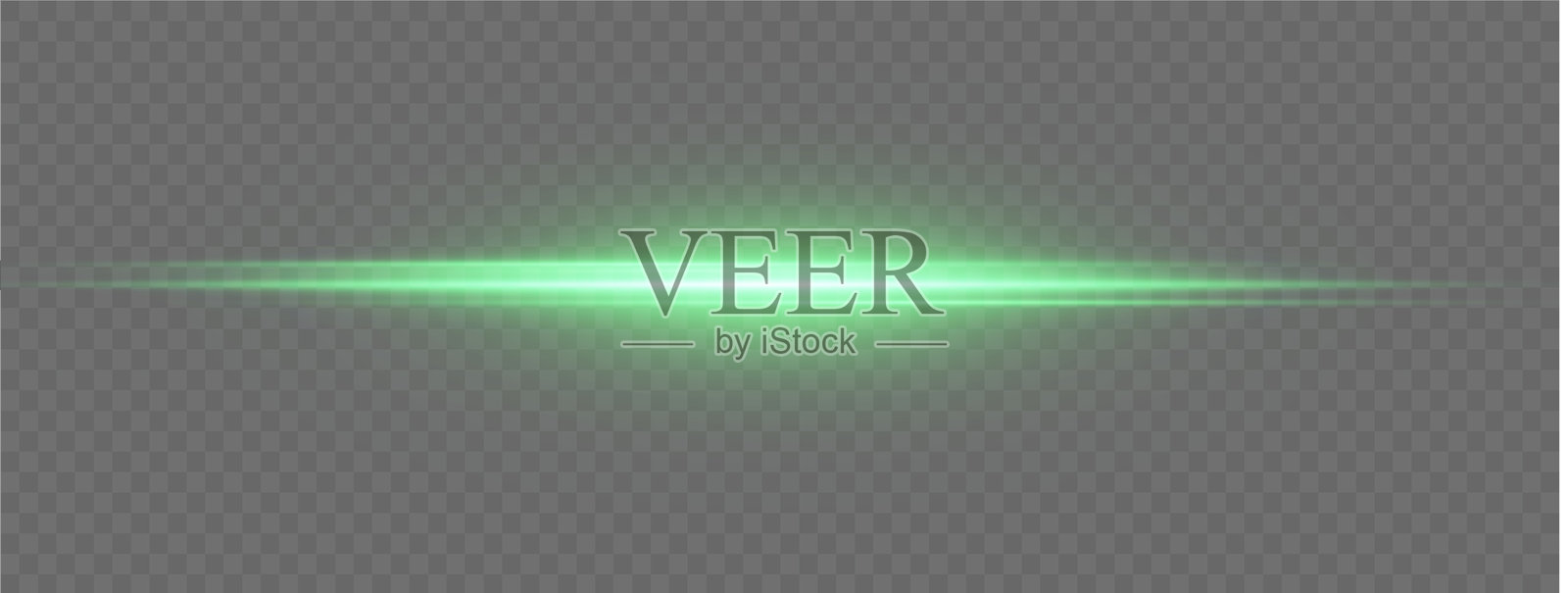 绿色光线效果。绿色发光的霓虹线条。金色的尘埃和眩光。光的闪烁。白色尘埃散景。金色的彩纸在黑暗背景下闪烁。插画图片素材