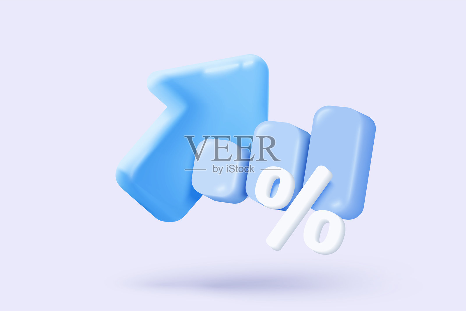 投资图表报告的3D统计图标。创意解决方案概念，背景为柔和色调。适用于商业、银行和金融的目标。3D分析投资图表矢量图标渲染插图。插画图片素材