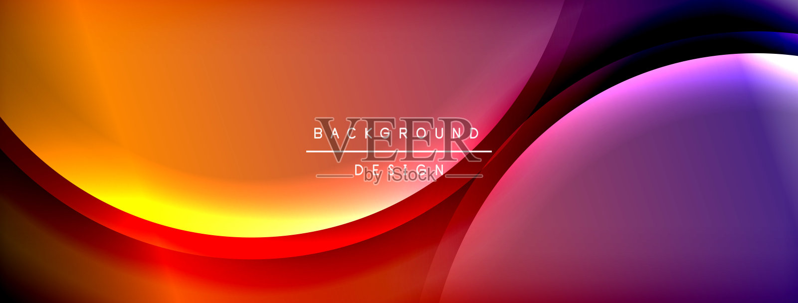 渐变和阴影波浪线几何背景。适用于壁纸、横幅、背景、卡片、书籍插图和着陆页的矢量插图。插画图片素材