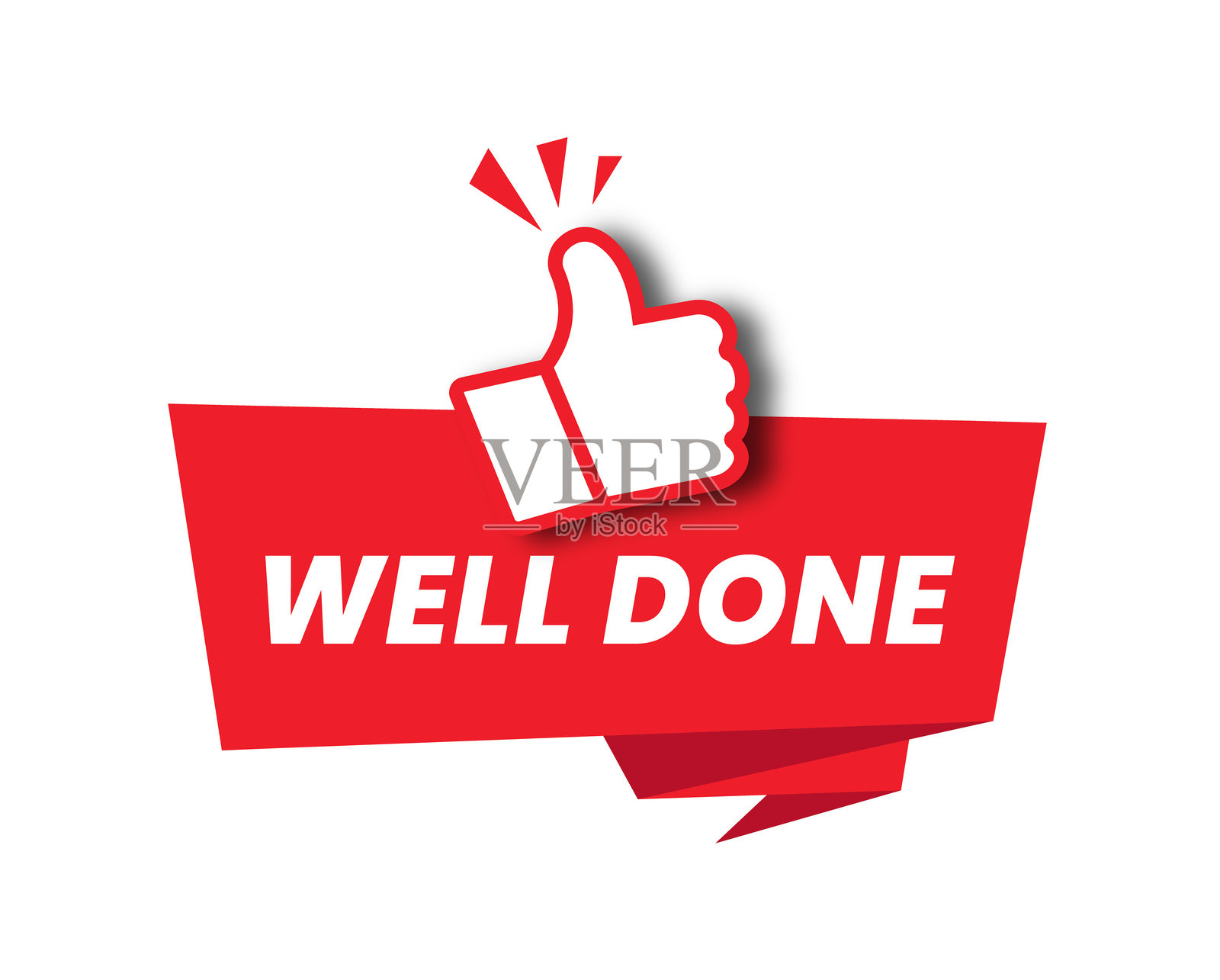 做得好。做得好的标志、图标符号、海报、点赞、矢量图插画图片素材