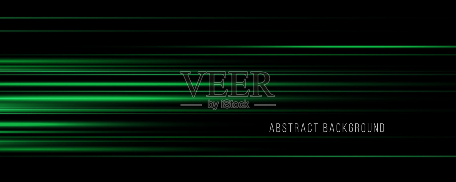 粒子运动效果。快速移动线条的魔力。绿色特效，速度线。激光束，水平光线。发光的光晕闪光和闪光灯。发光轨迹。矢量。插画图片素材