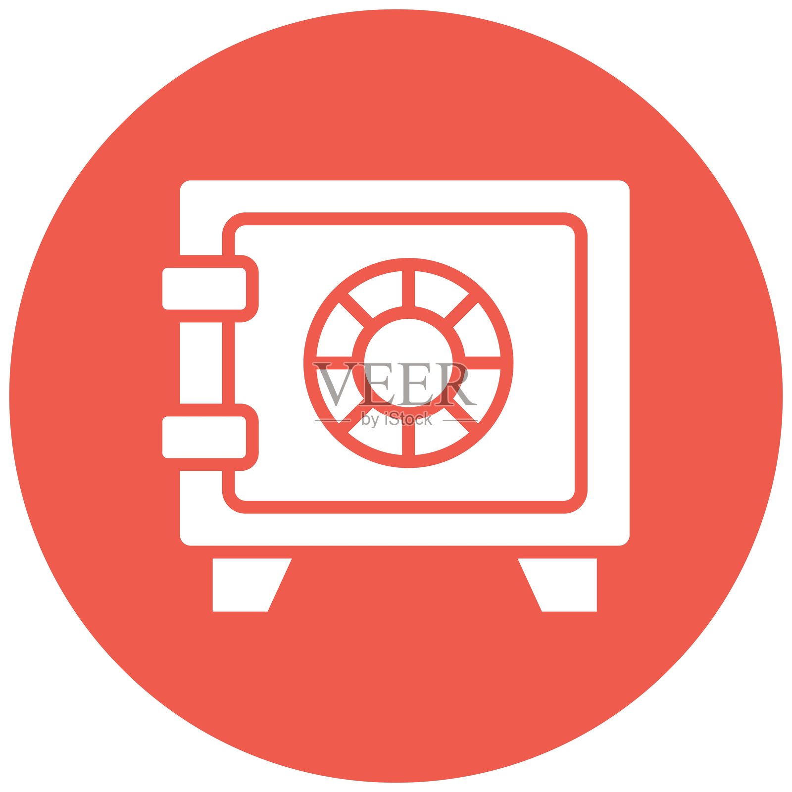 安全箱矢量图标设计插图插画图片素材