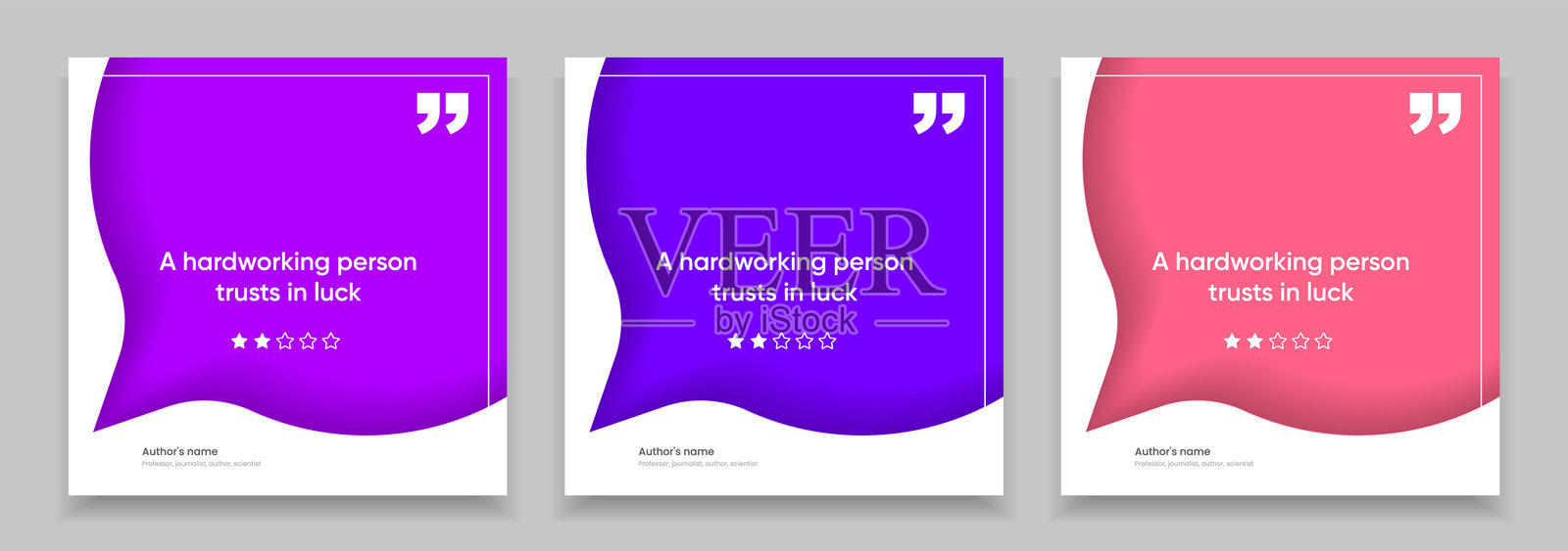 3D气泡推荐横幅，引用，信息图表。社交媒体引用模板设计。空白对话气泡、引用气泡和文本框。矢量插图EPS10。插画图片素材