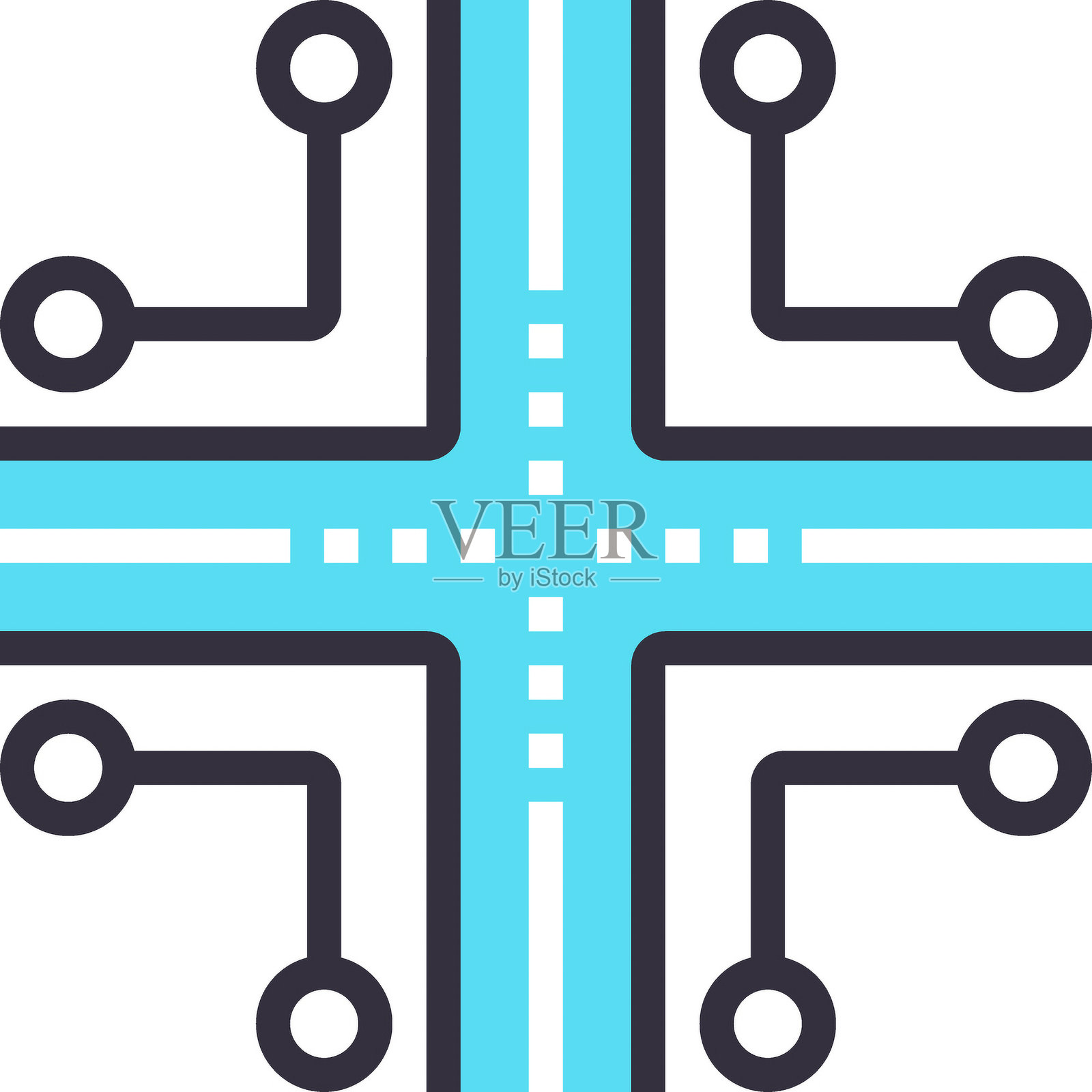 路由插画图片素材