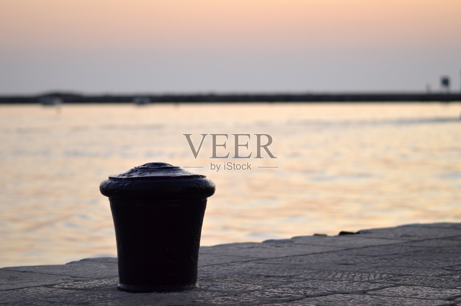 克罗地亚波雷奇亚得里亚海的日落照片摄影图片