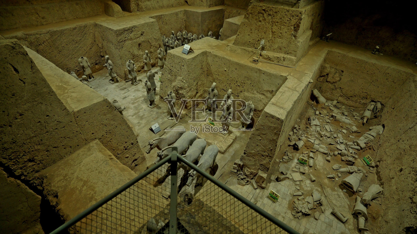 秦始皇陵，秦始皇帝陵，兵马俑，西安，陕西，中国，亚洲。照片摄影图片