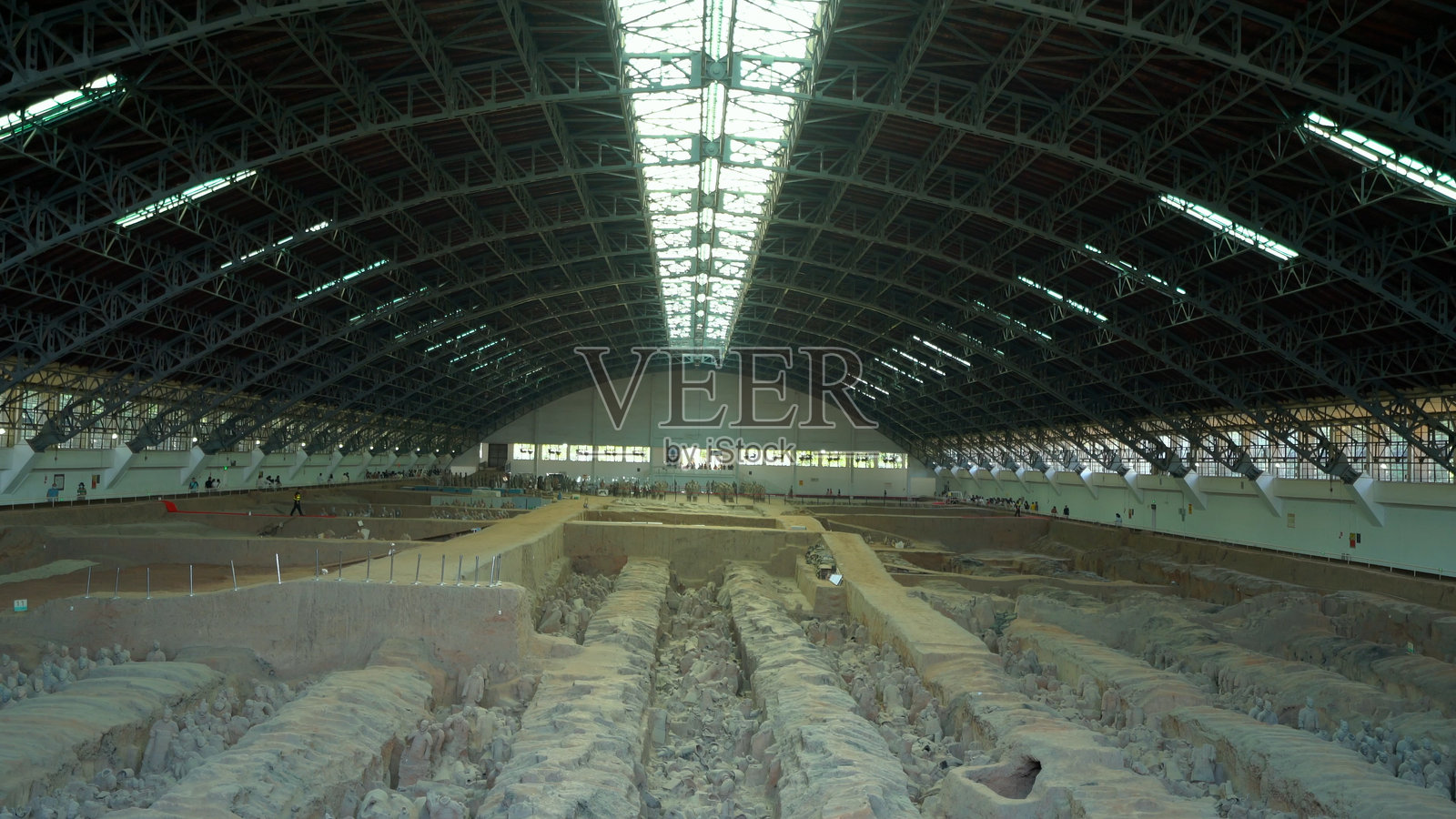 秦始皇陵，秦始皇帝陵，兵马俑，西安，陕西，中国，亚洲。照片摄影图片