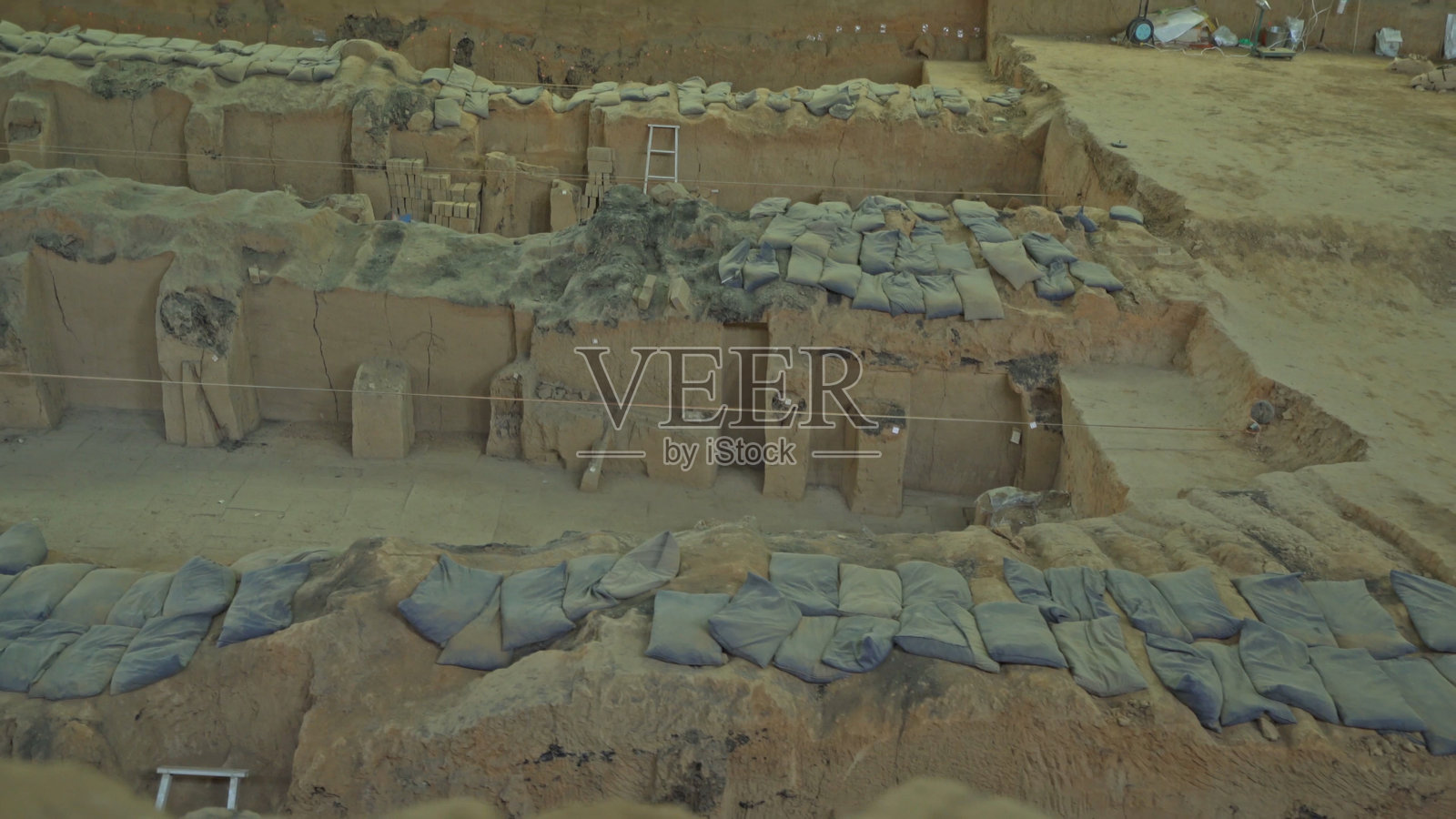 秦始皇陵，秦始皇帝陵，兵马俑，西安，陕西，中国，亚洲。照片摄影图片