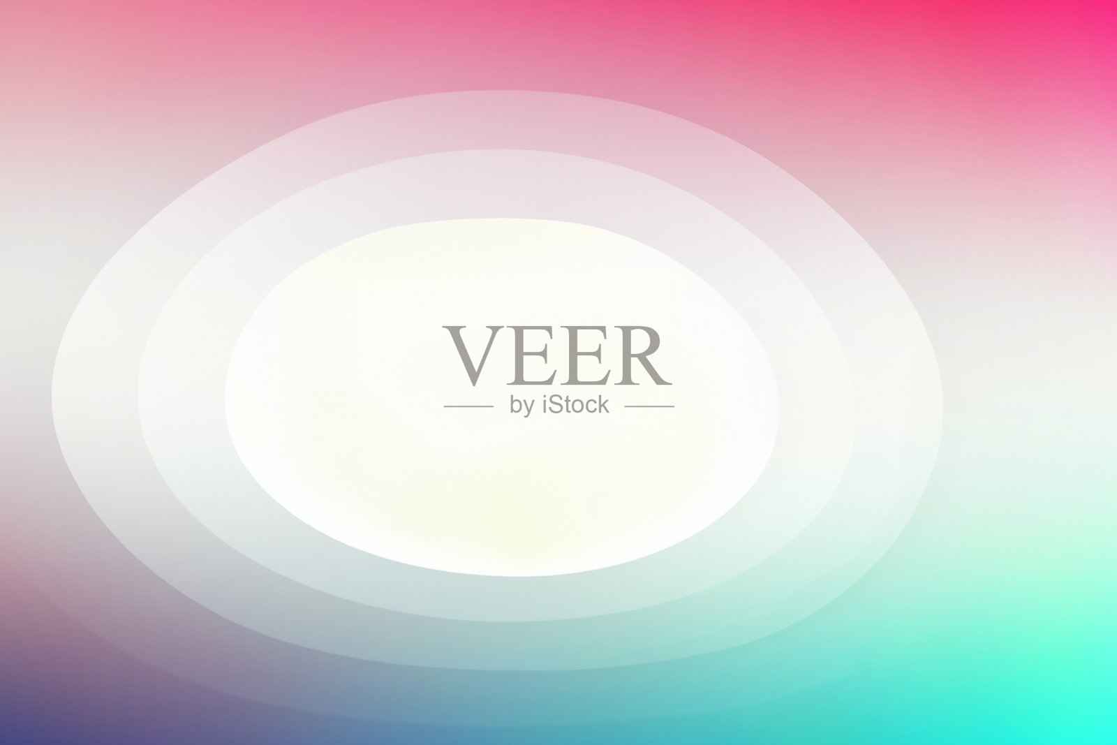 抽象图形的椭圆几何与重叠的半径在一个美丽的彩色背景与复制空间写文字。照片摄影图片