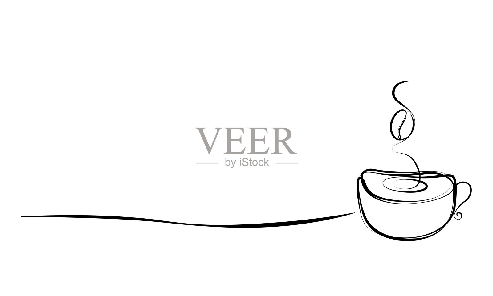 茶和咖啡杯矢量图插画图片素材