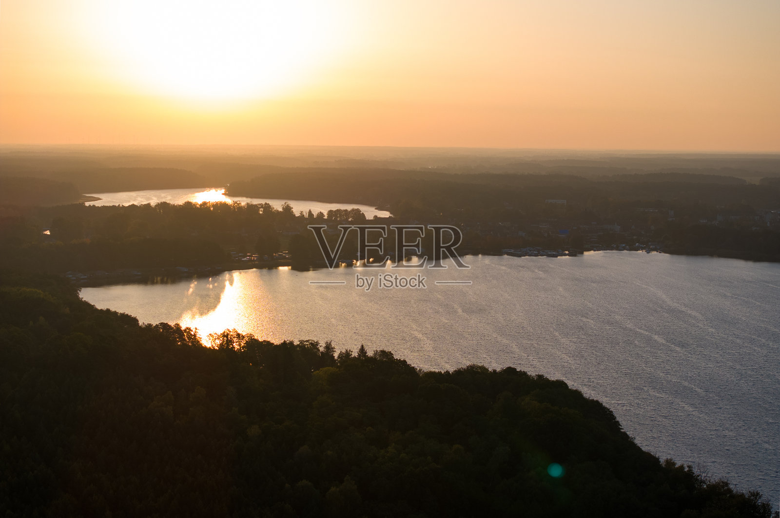 德国布兰登堡的林道三湖景观照片摄影图片