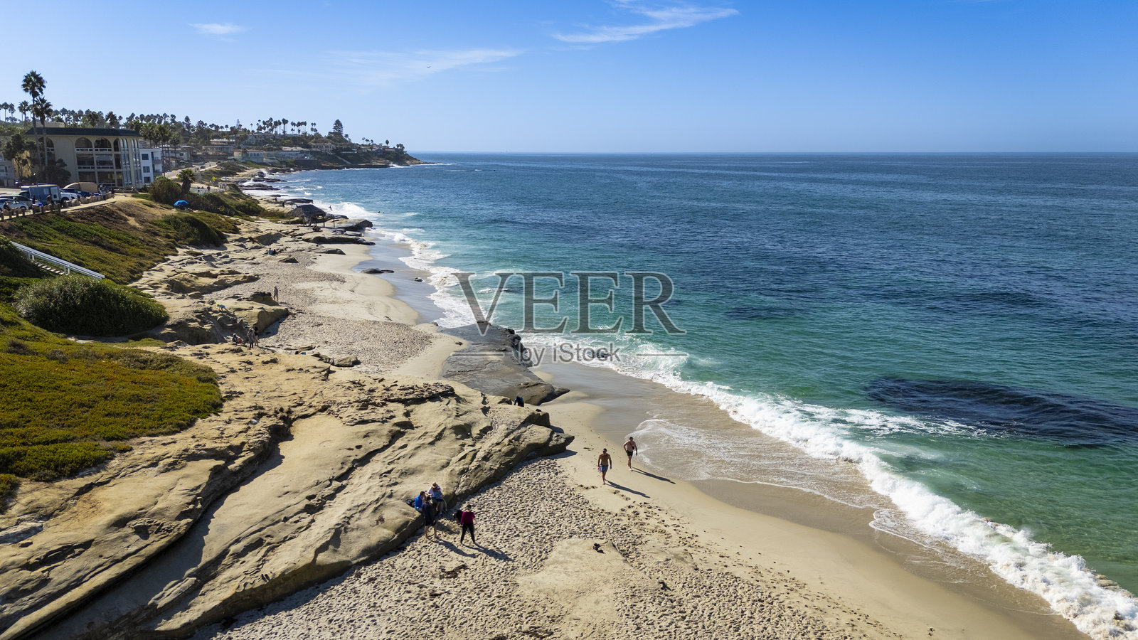 温丹西亚海滩照片摄影图片