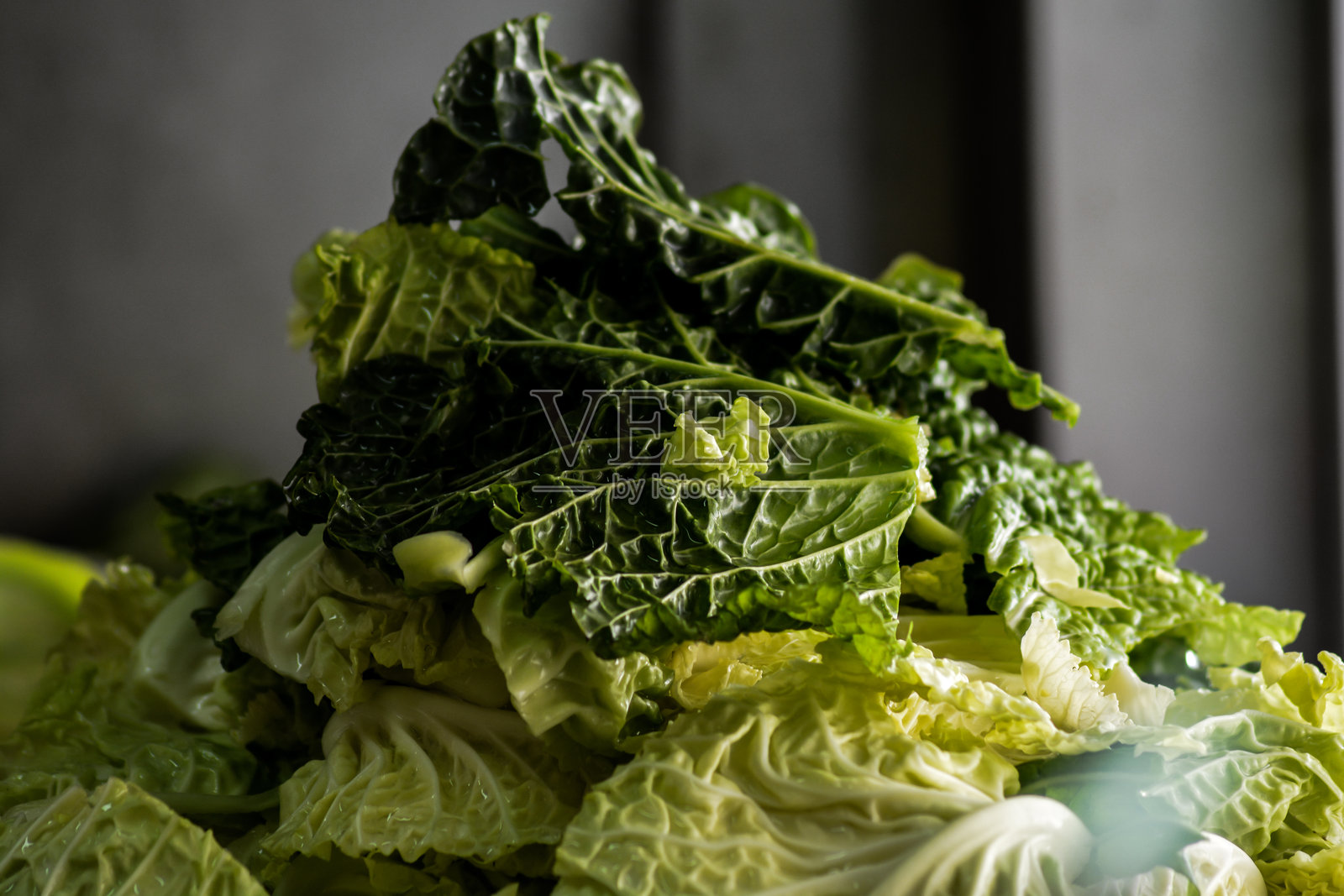 蔬菜叶子的特写照片摄影图片