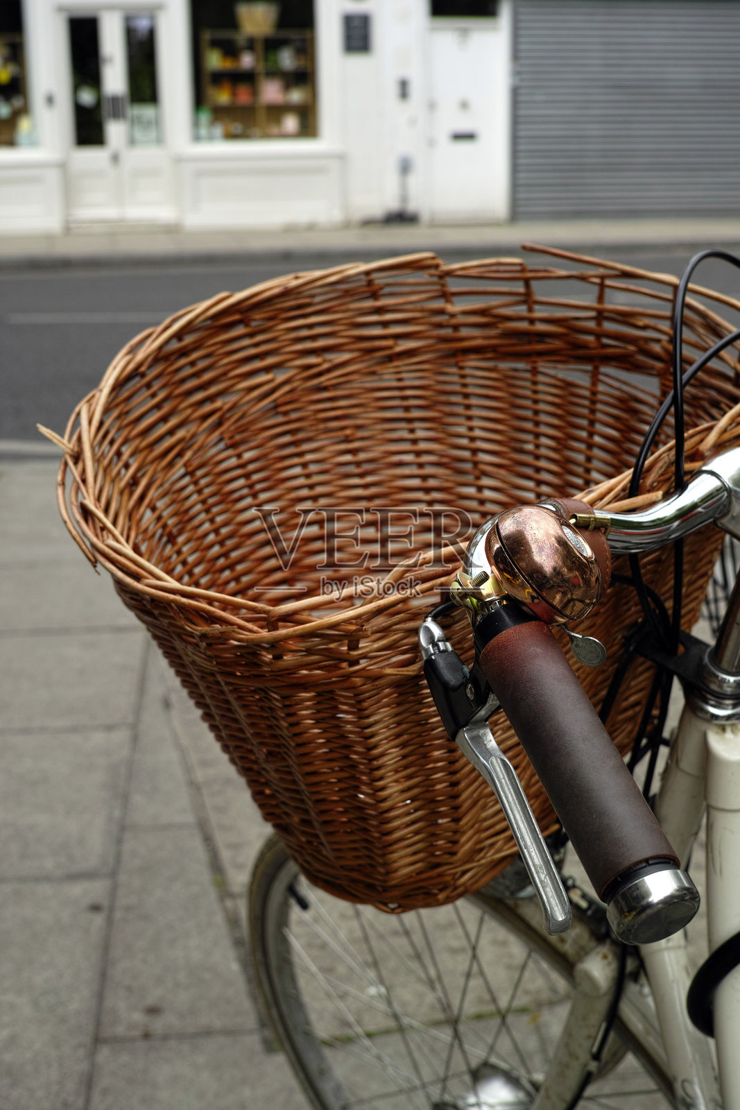 一个自行车篮子照片摄影图片