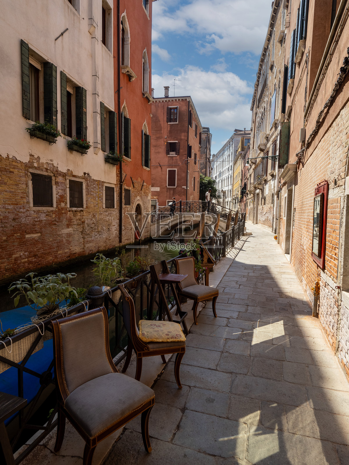 意大利威尼斯的圣毛里齐奥运河照片摄影图片