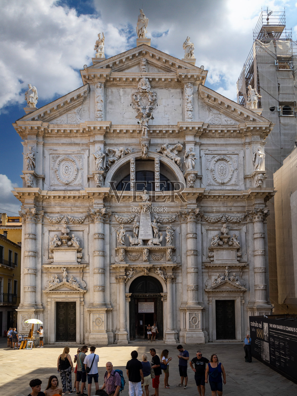 圣摩伊塞教堂，威尼斯，意大利照片摄影图片