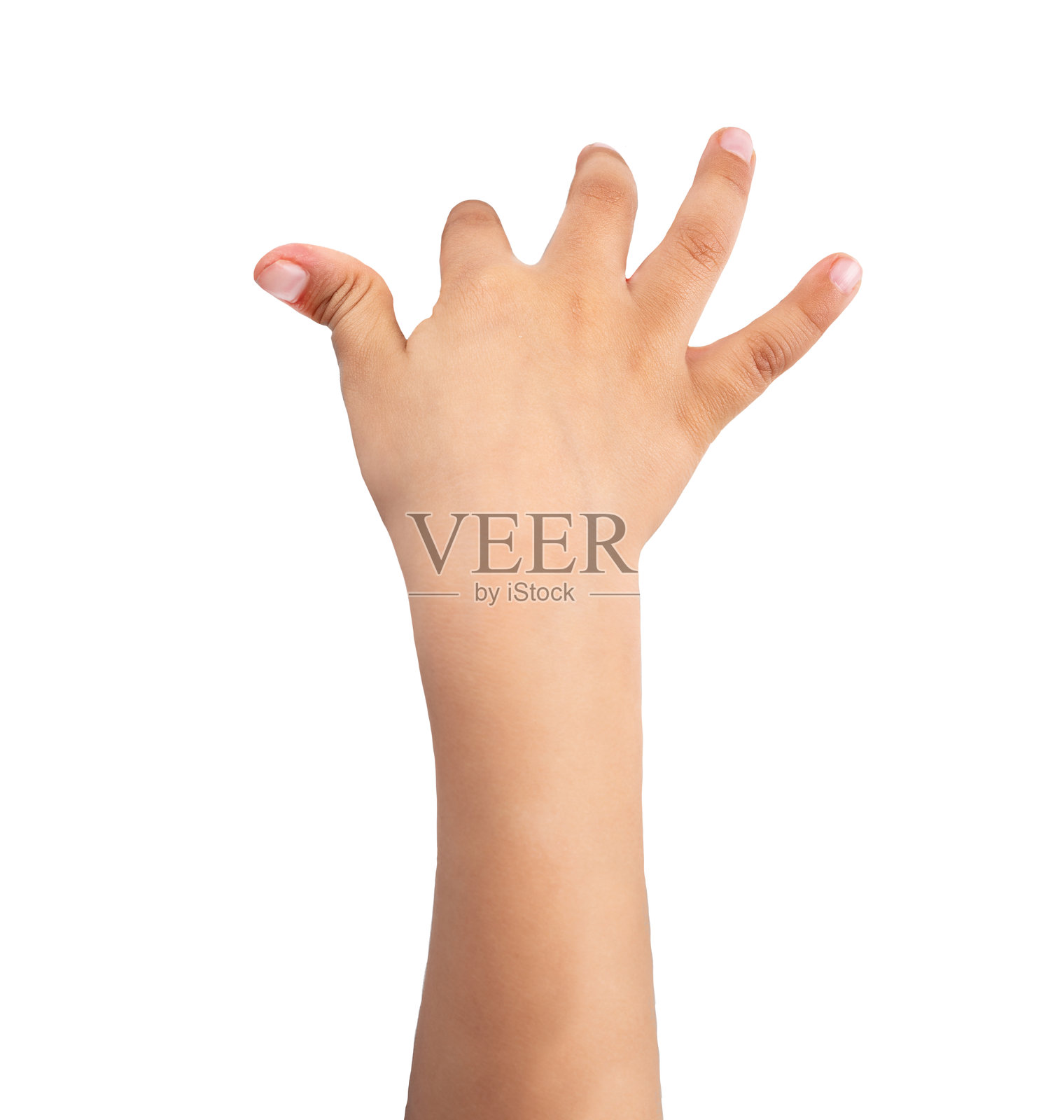 孩子举起一根手指照片摄影图片