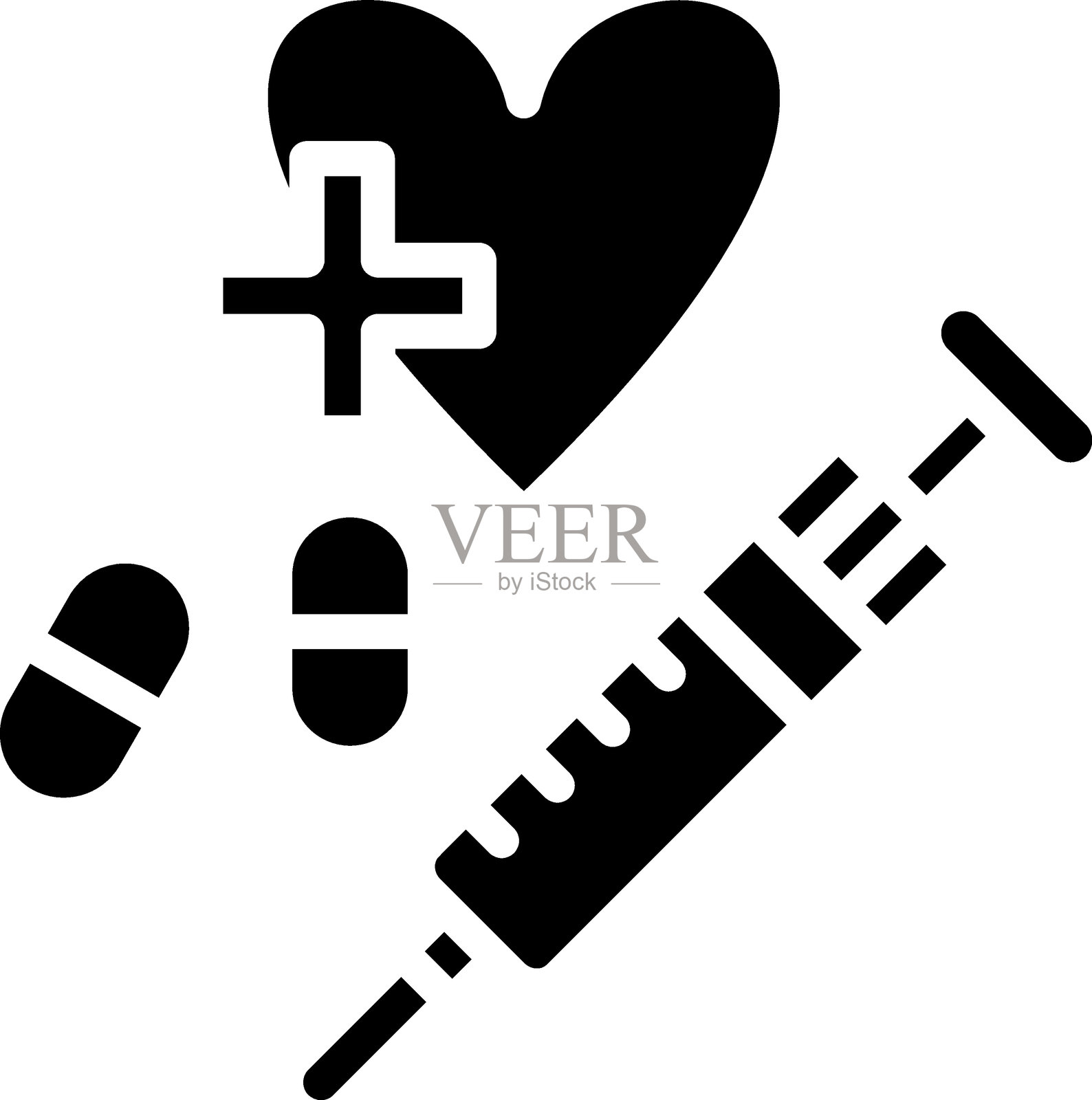 治疗图标风格插画图片素材