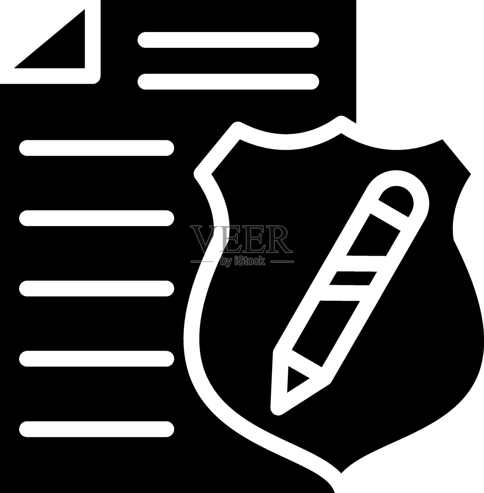 整治图标风格插画图片素材