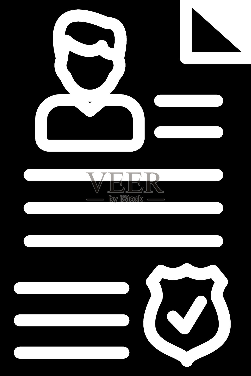 同意图标风格插画图片素材