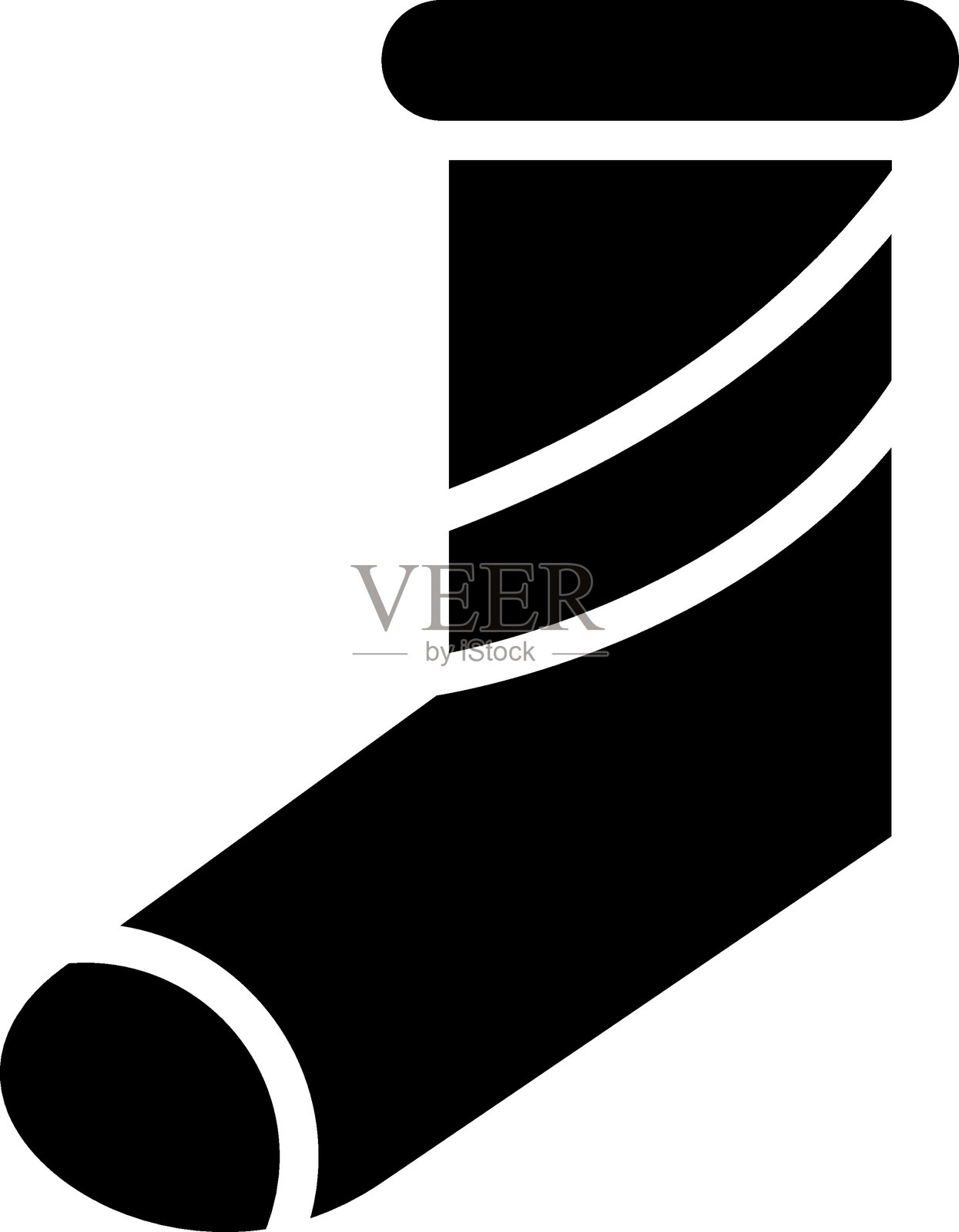 圣诞袜图标风格插画图片素材