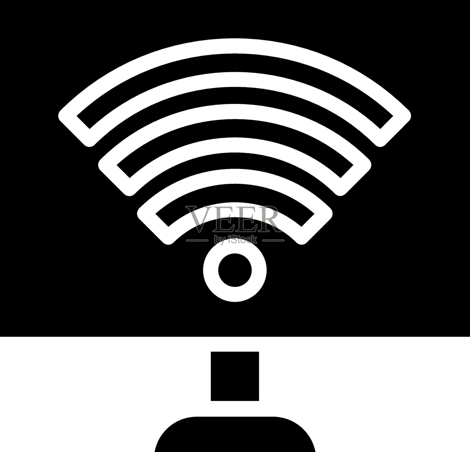 远程连接图标风格插画图片素材