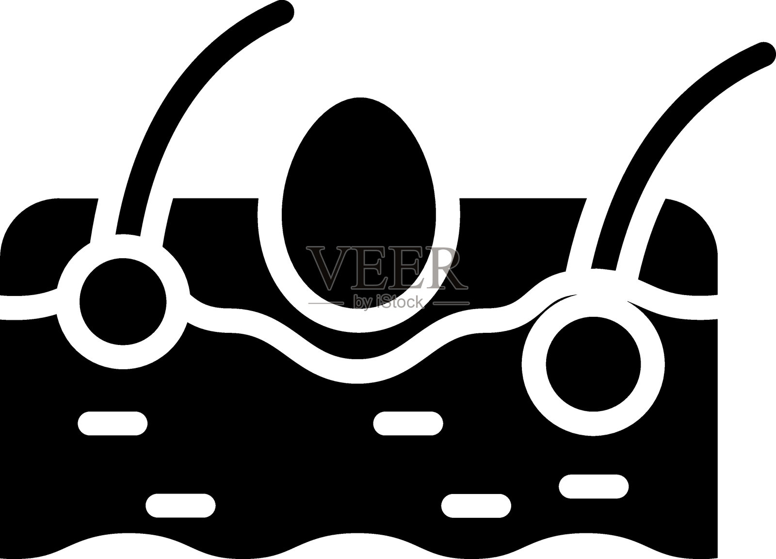 痤疮图标风格插画图片素材