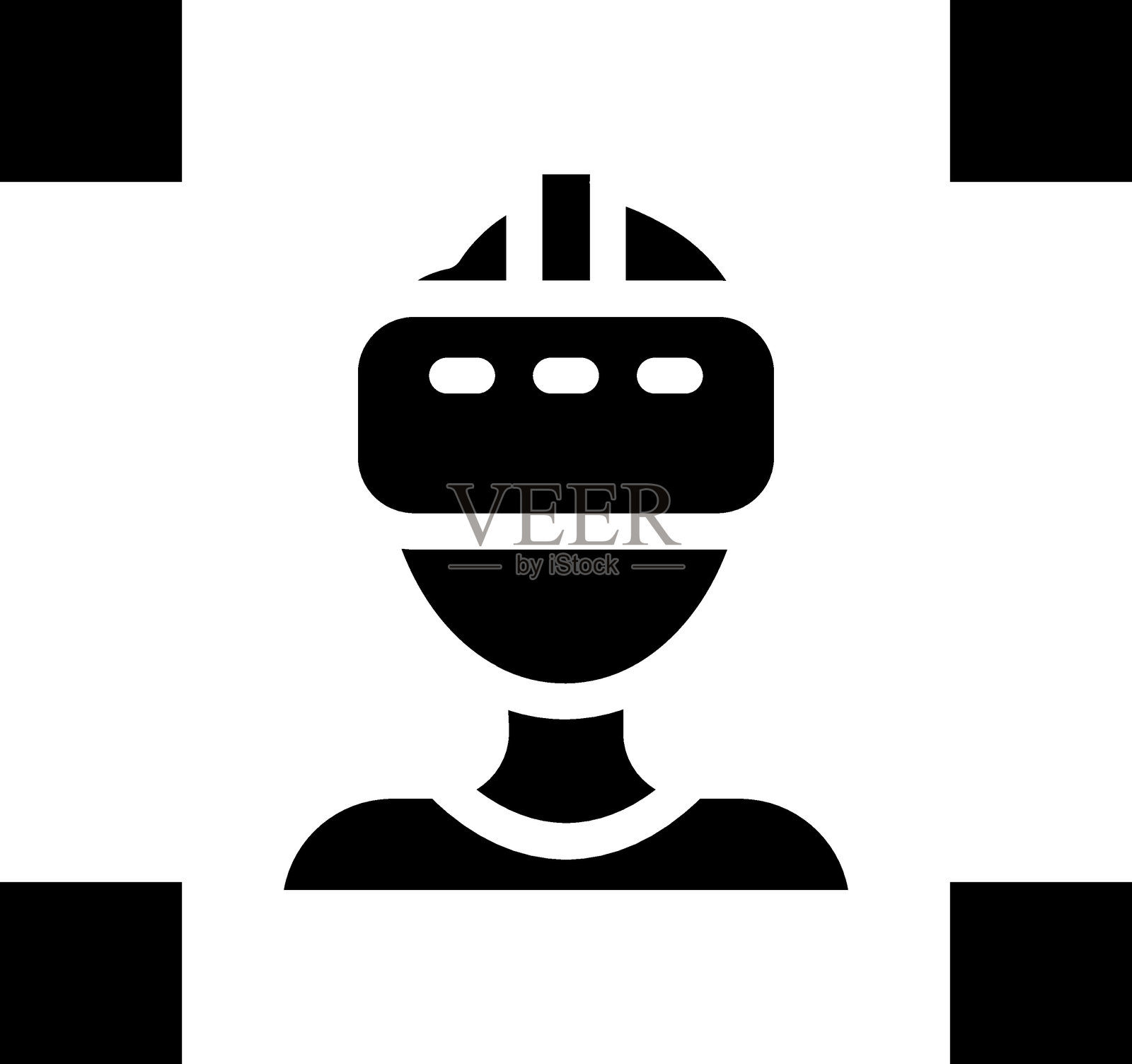 沉浸式图标风格插画图片素材