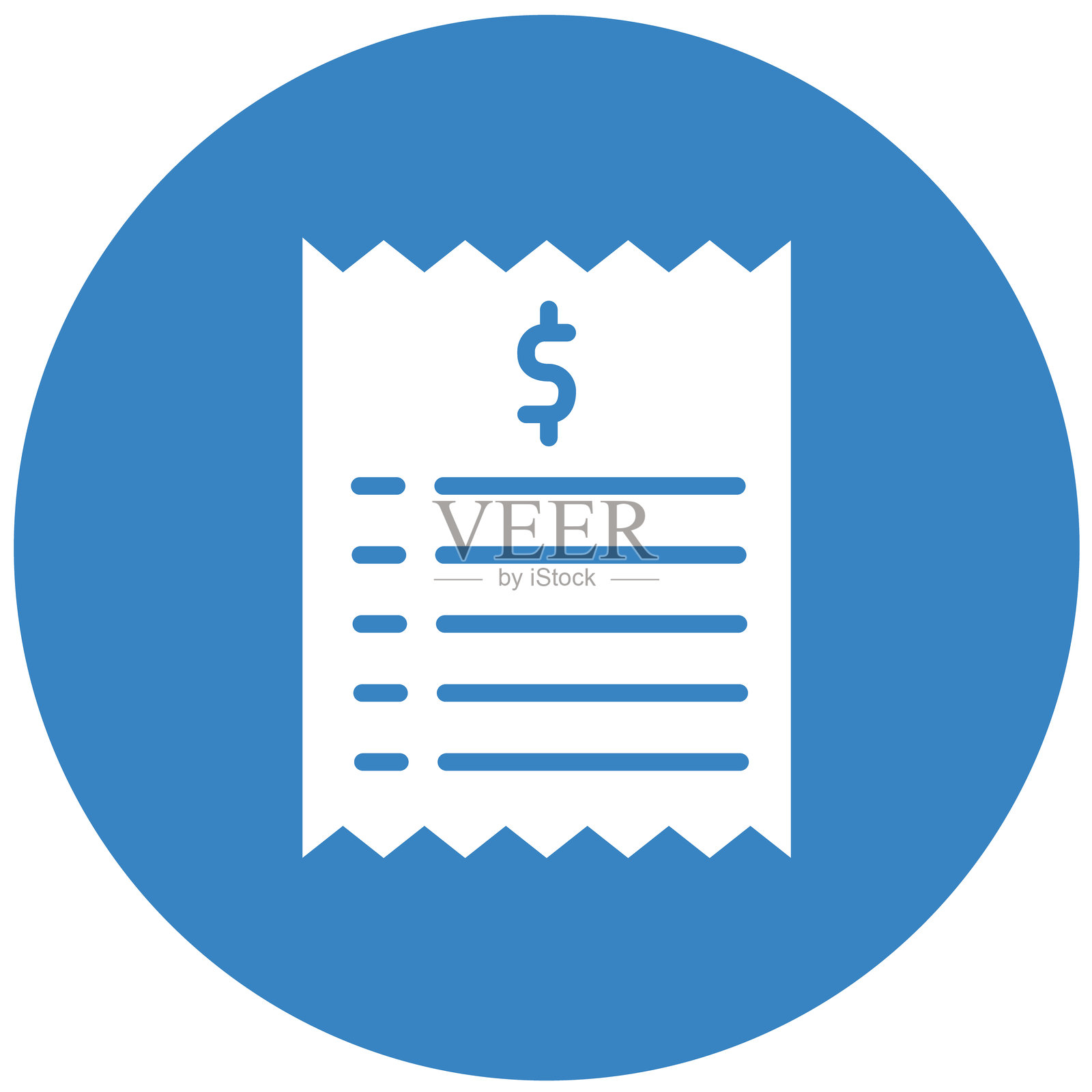 发票矢量图标设计插图插画图片素材