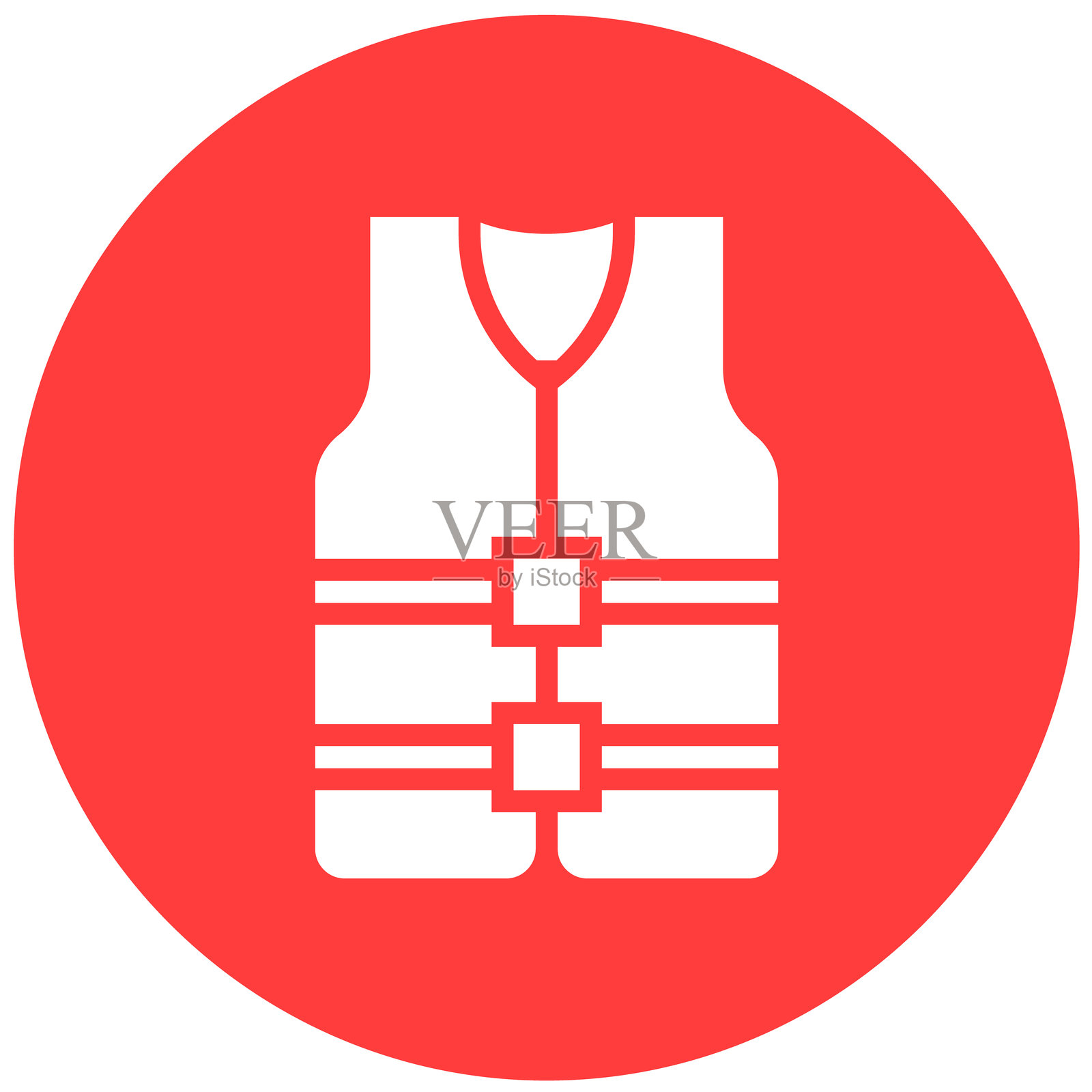 救生衣矢量图标设计插图插画图片素材