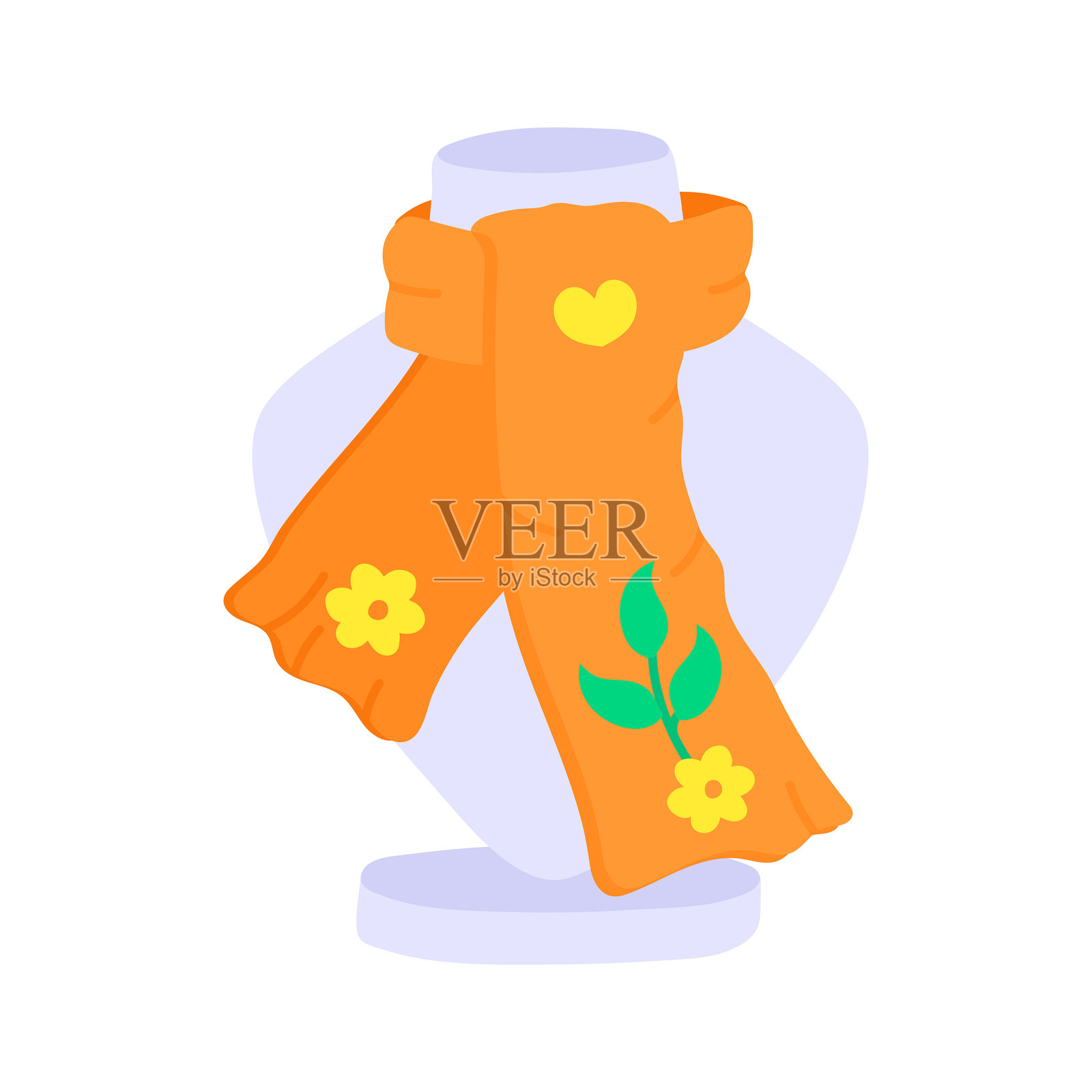 围巾插画图片素材