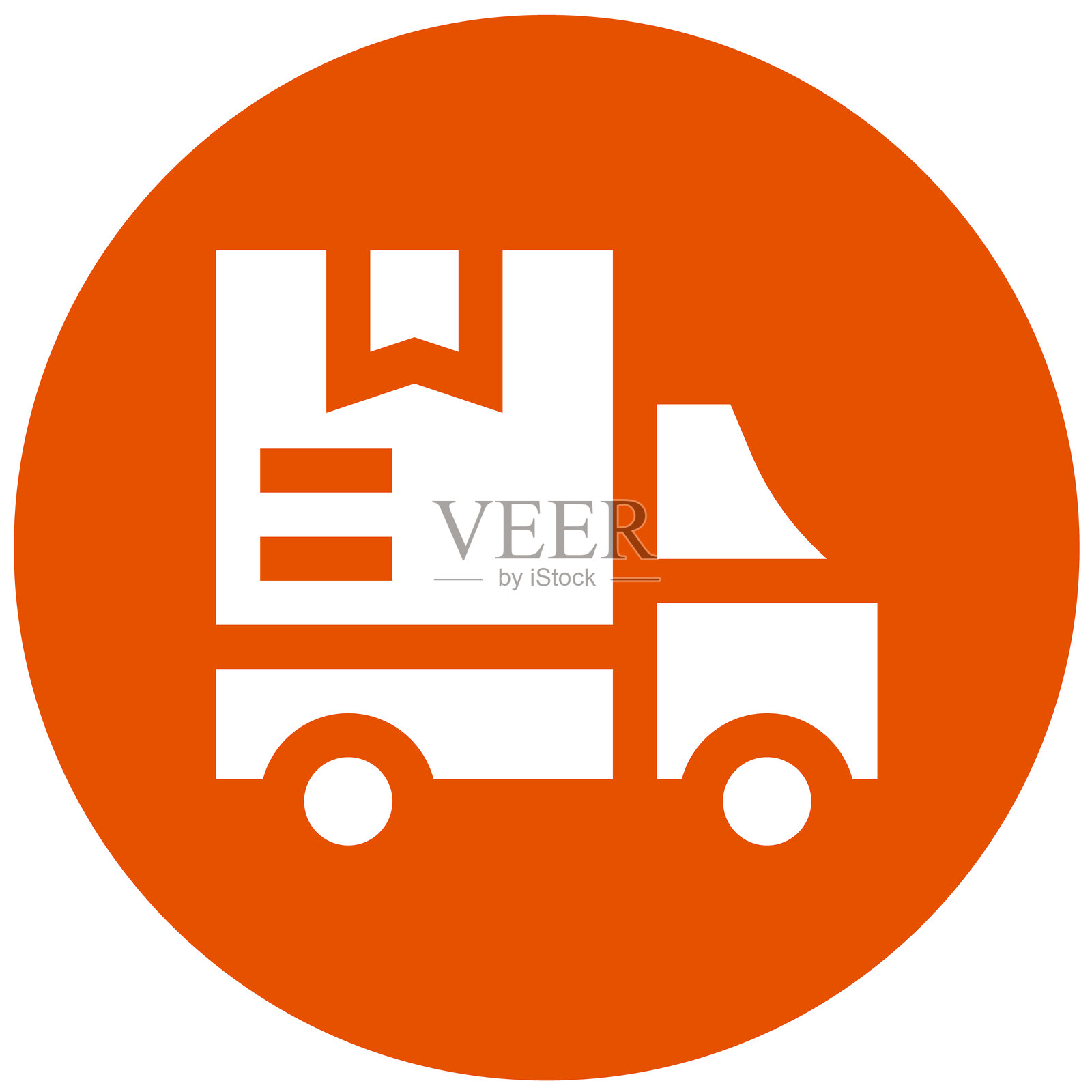 送货卡车矢量图标设计插图插画图片素材