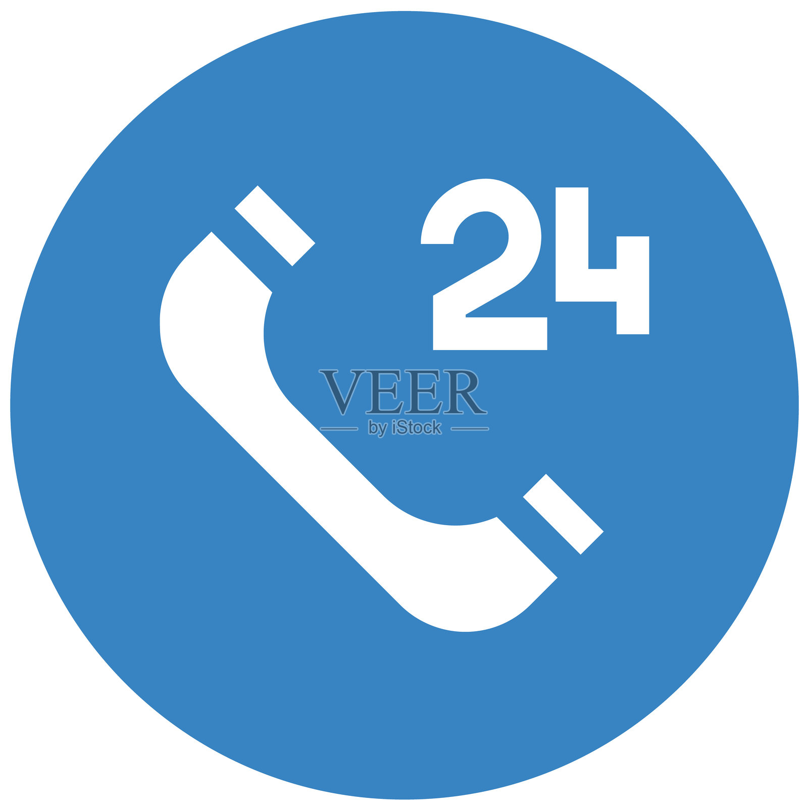 客户电话服务矢量图标设计插图插画图片素材