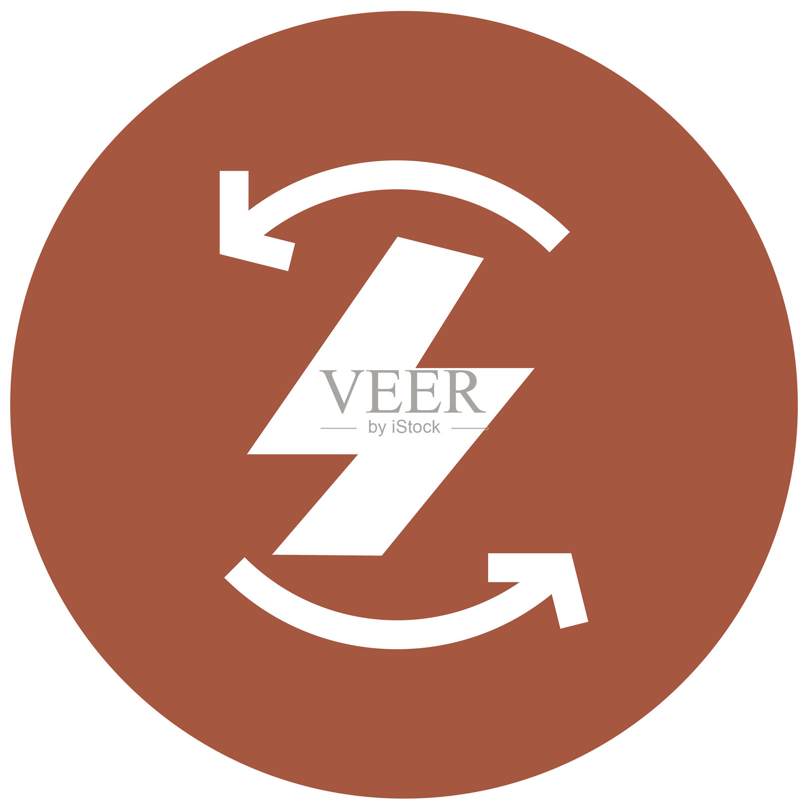 电力回收矢量图标设计插图插画图片素材