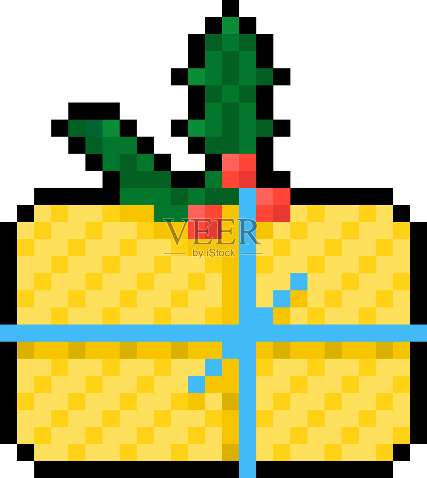 元素_6_像素_新年_圣诞节插画图片素材