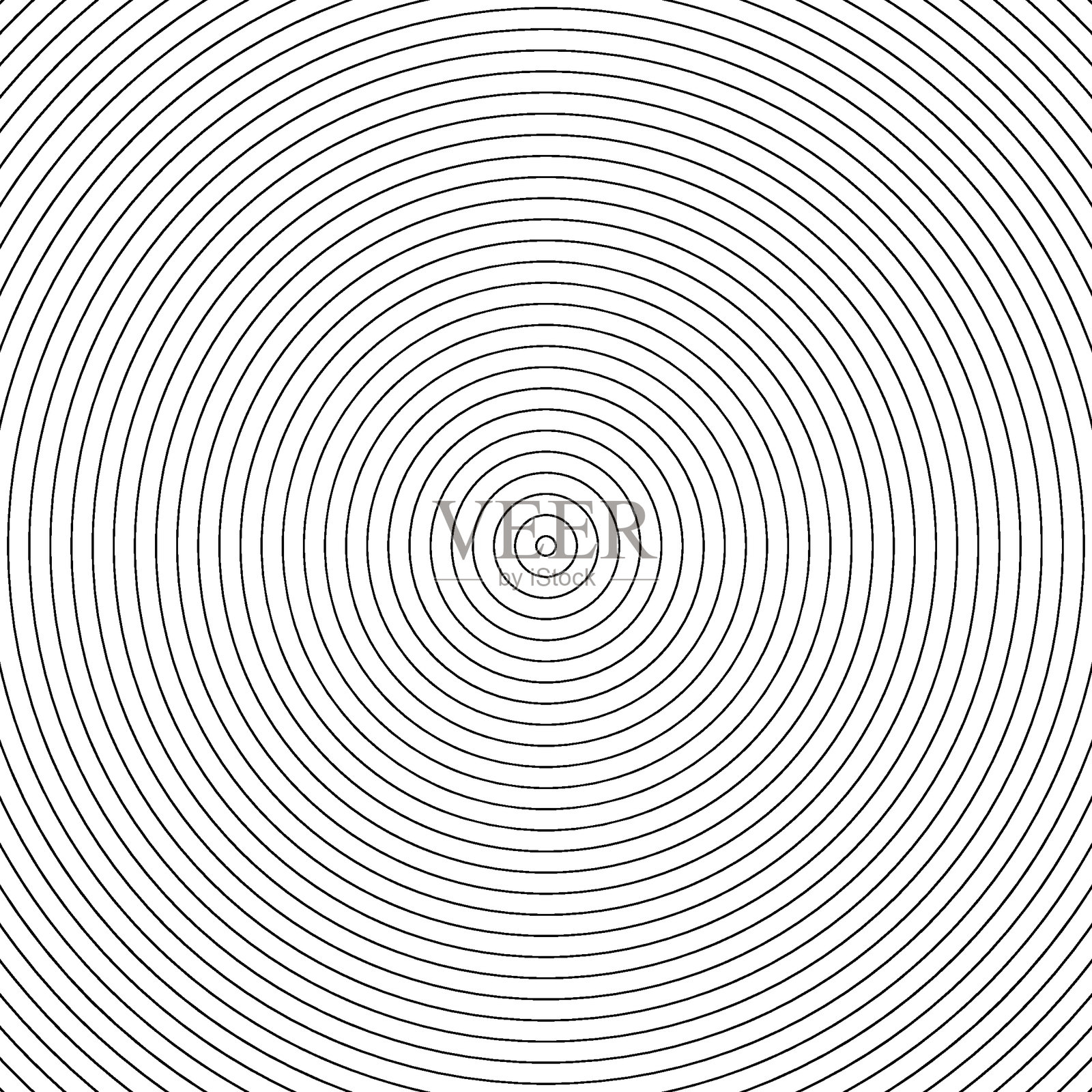 同心圆线条图案设计插画图片素材
