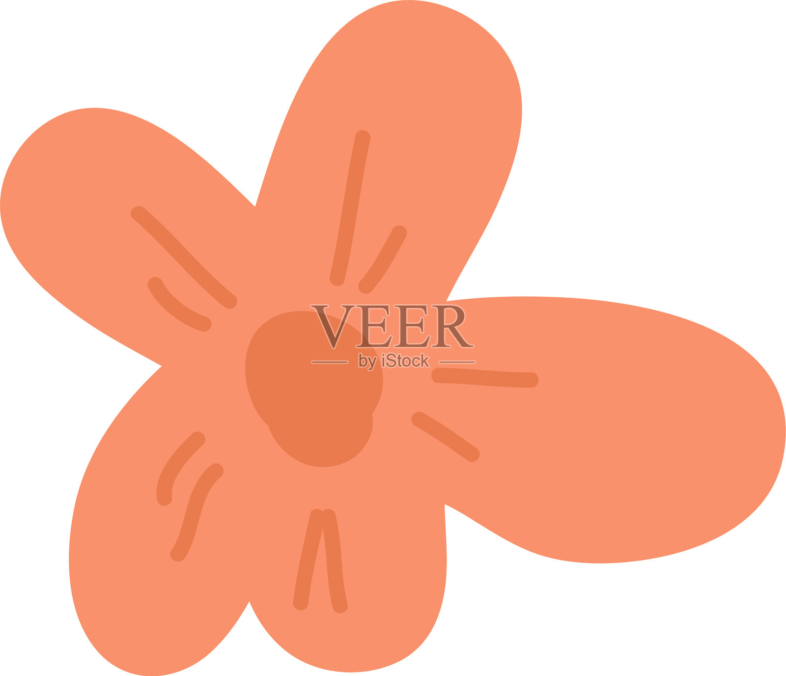 环保袋与绿色叶子，零浪费插画图片素材