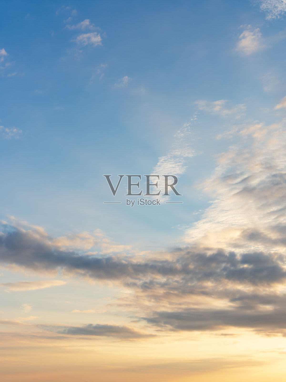 秋天的日出与蓝天44。照片摄影图片