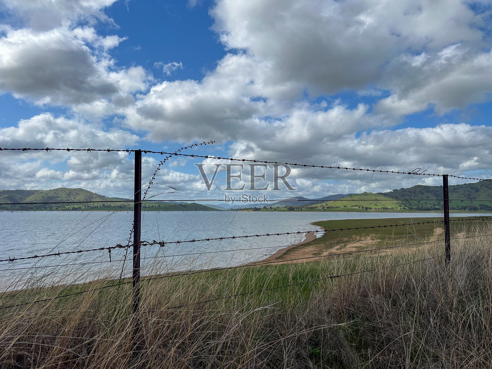维多利亚州东北部的休姆湖景观照片摄影图片