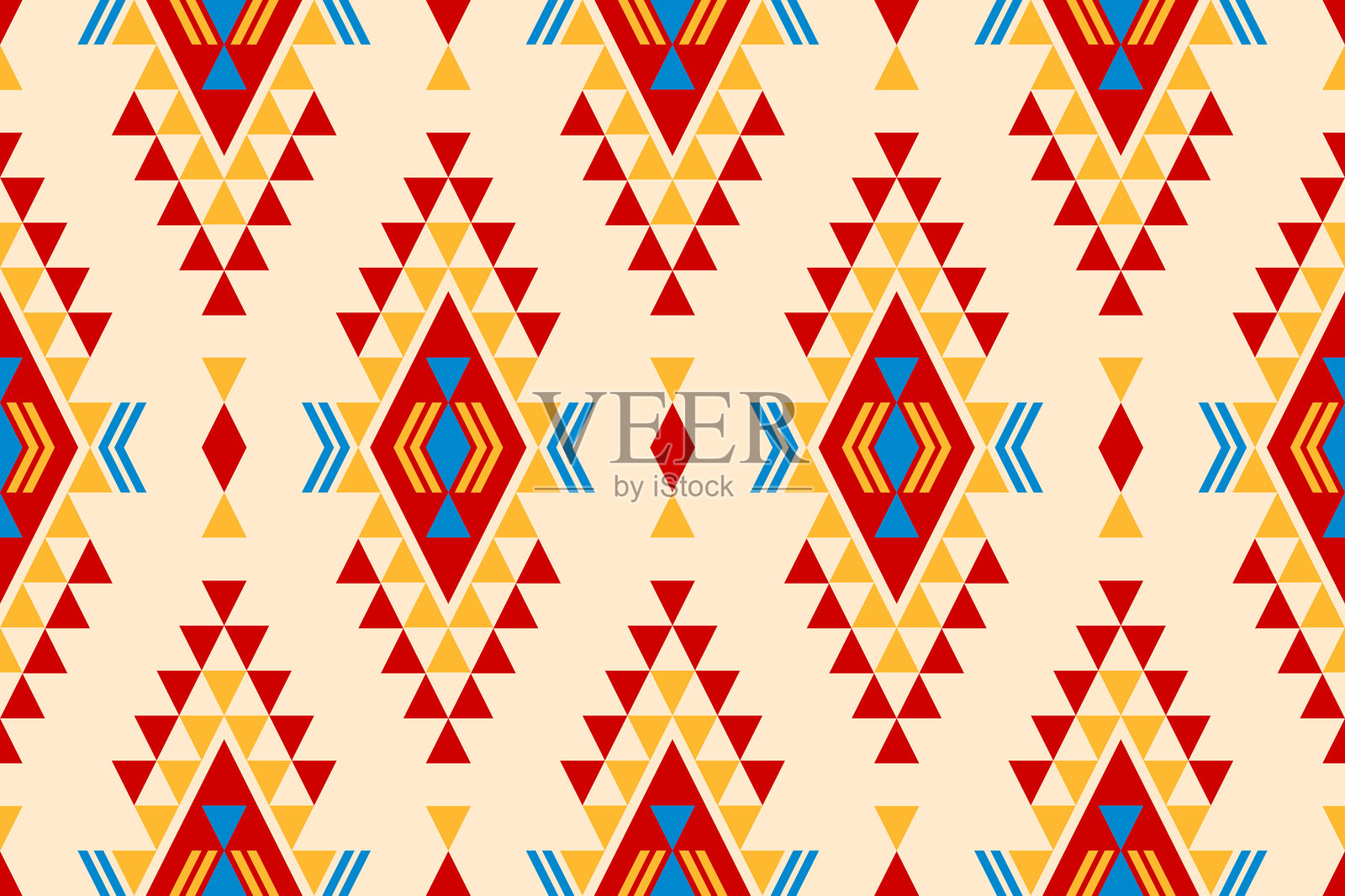 织物阿兹特克图案背景。几何民族东方无缝图案传统。墨西哥风格。插画图片素材
