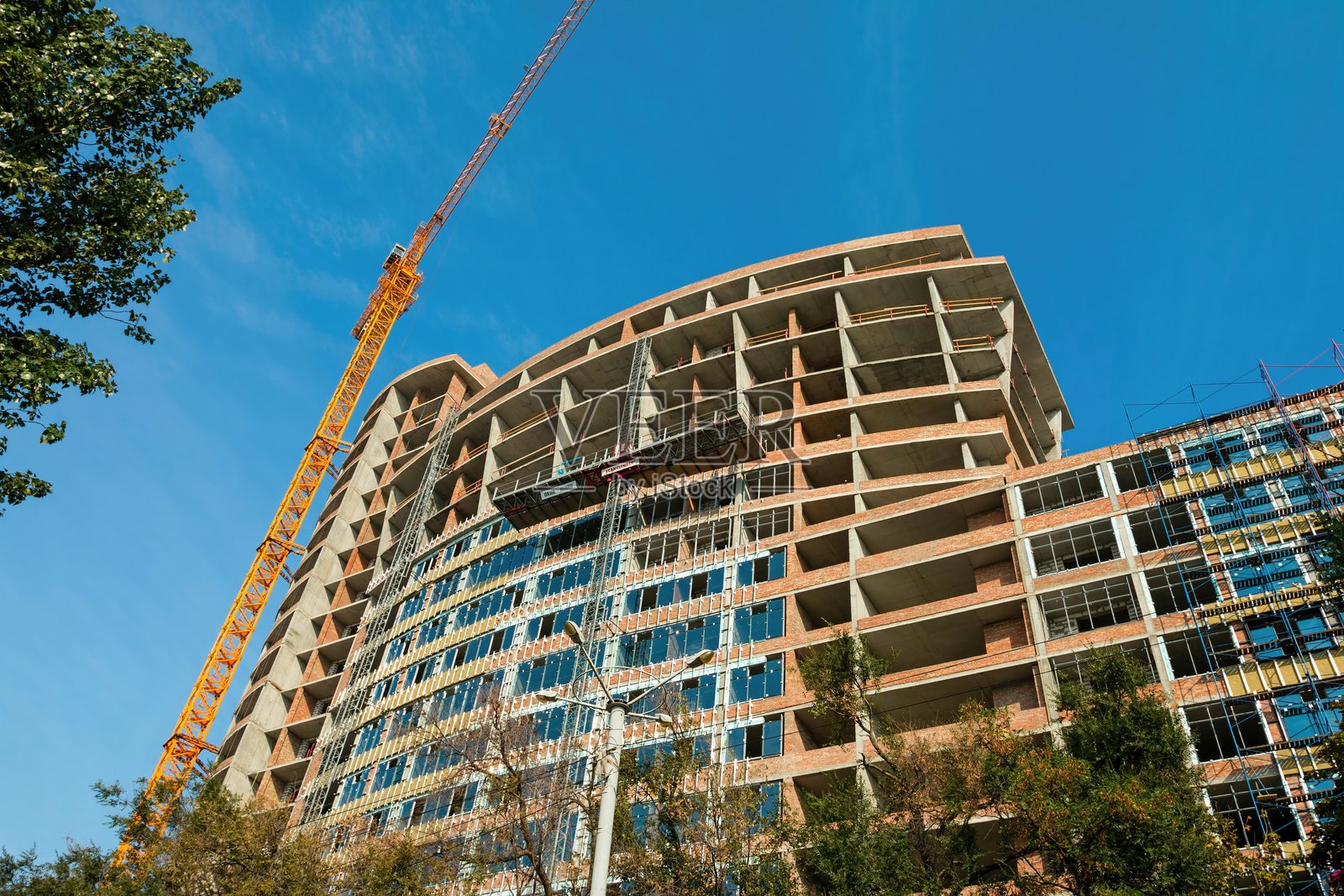 建筑施工照片摄影图片