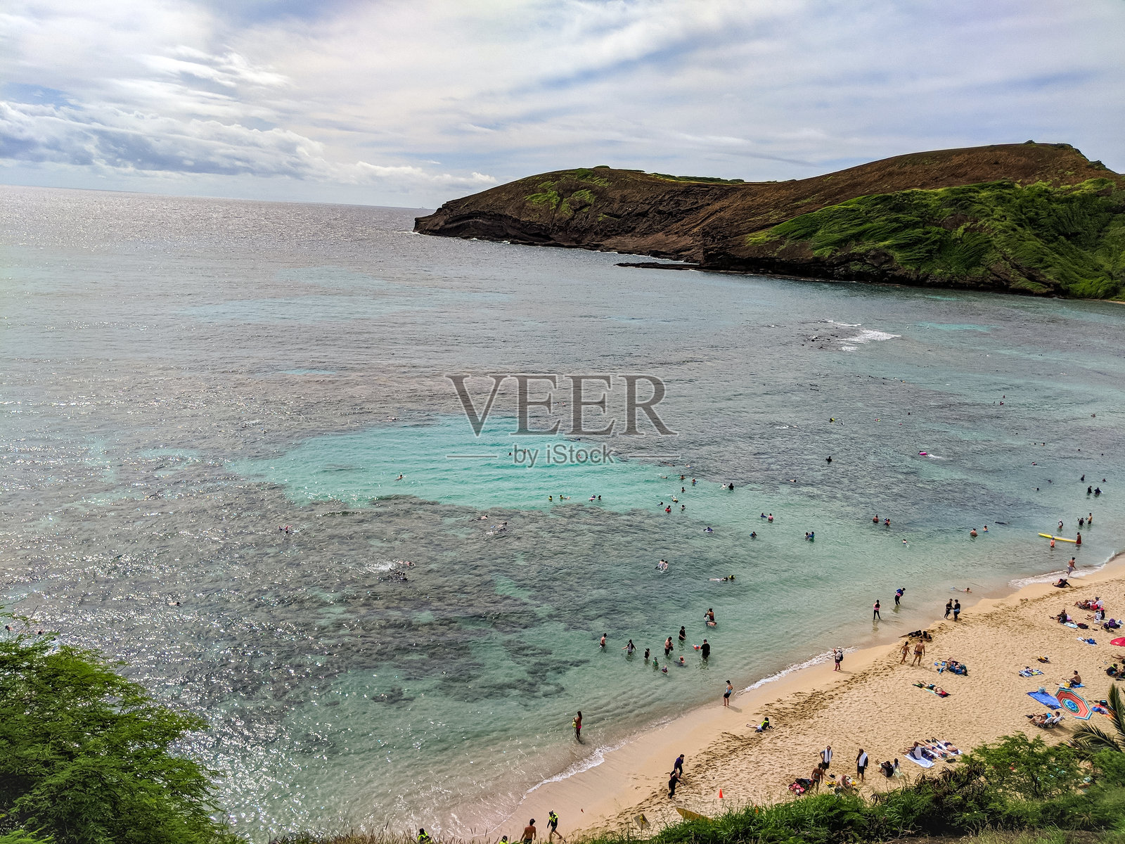 檀香山夏威夷哈瑙马湾州立公园照片摄影图片