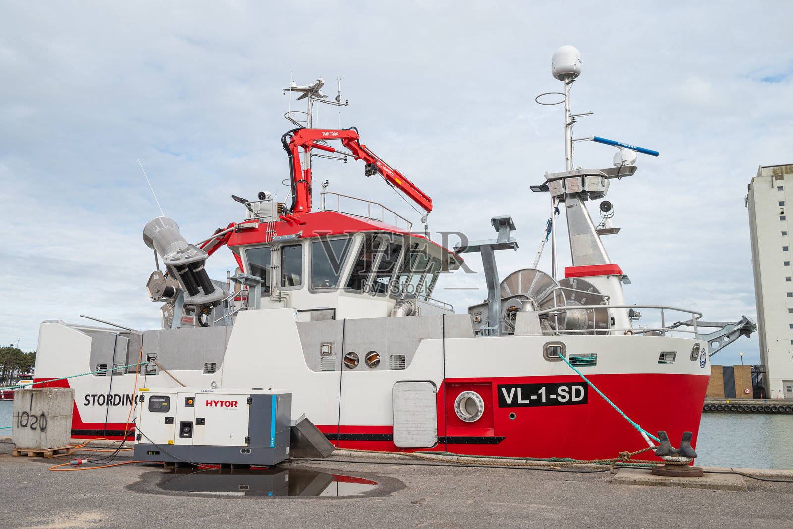 丹麦罗德比港的船只照片摄影图片