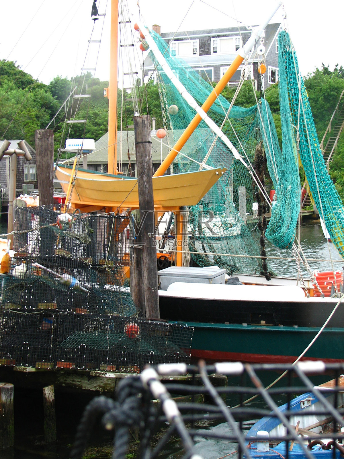 港口的渔船照片摄影图片