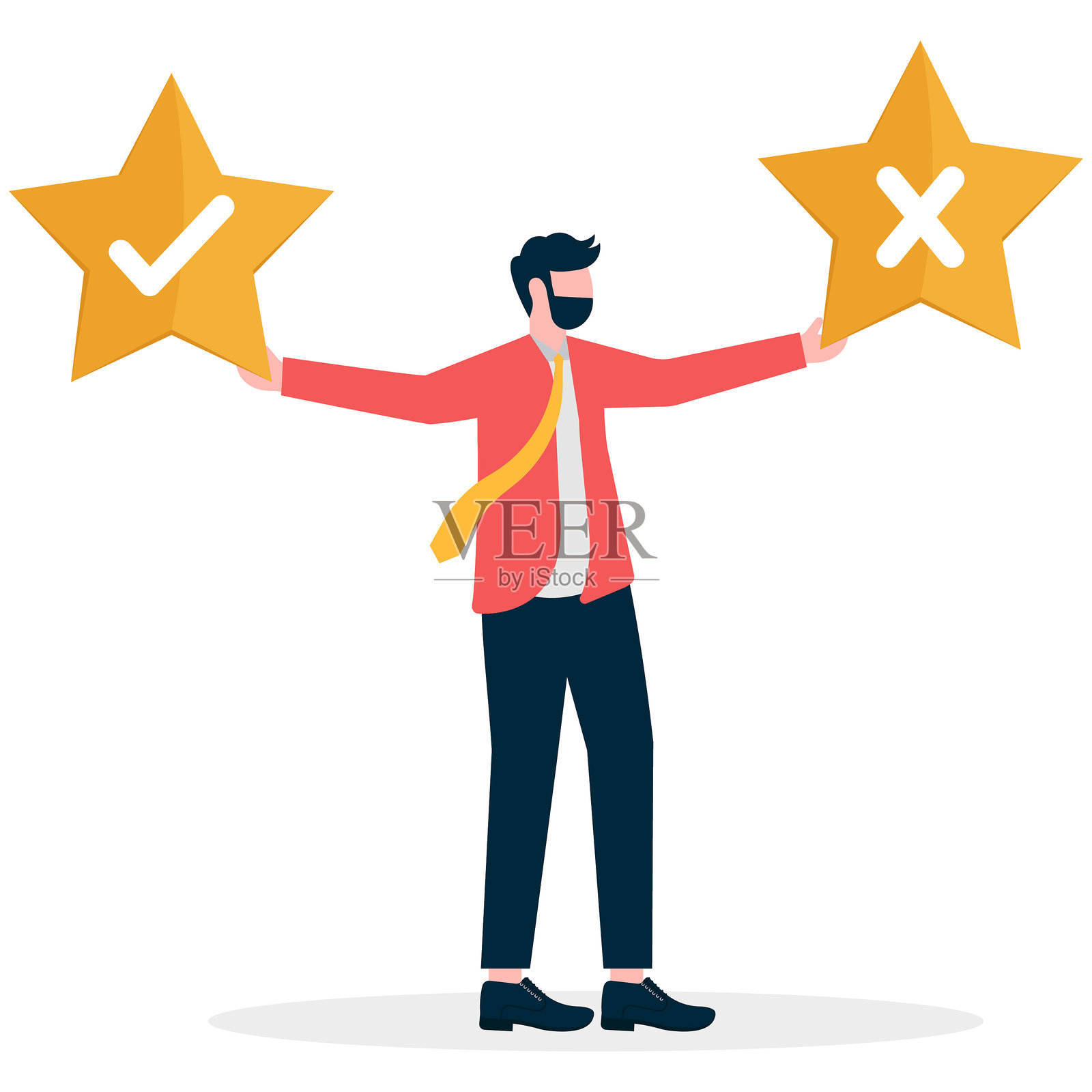 质量与数量，管理以确保卓越的工作成果，插画图片素材