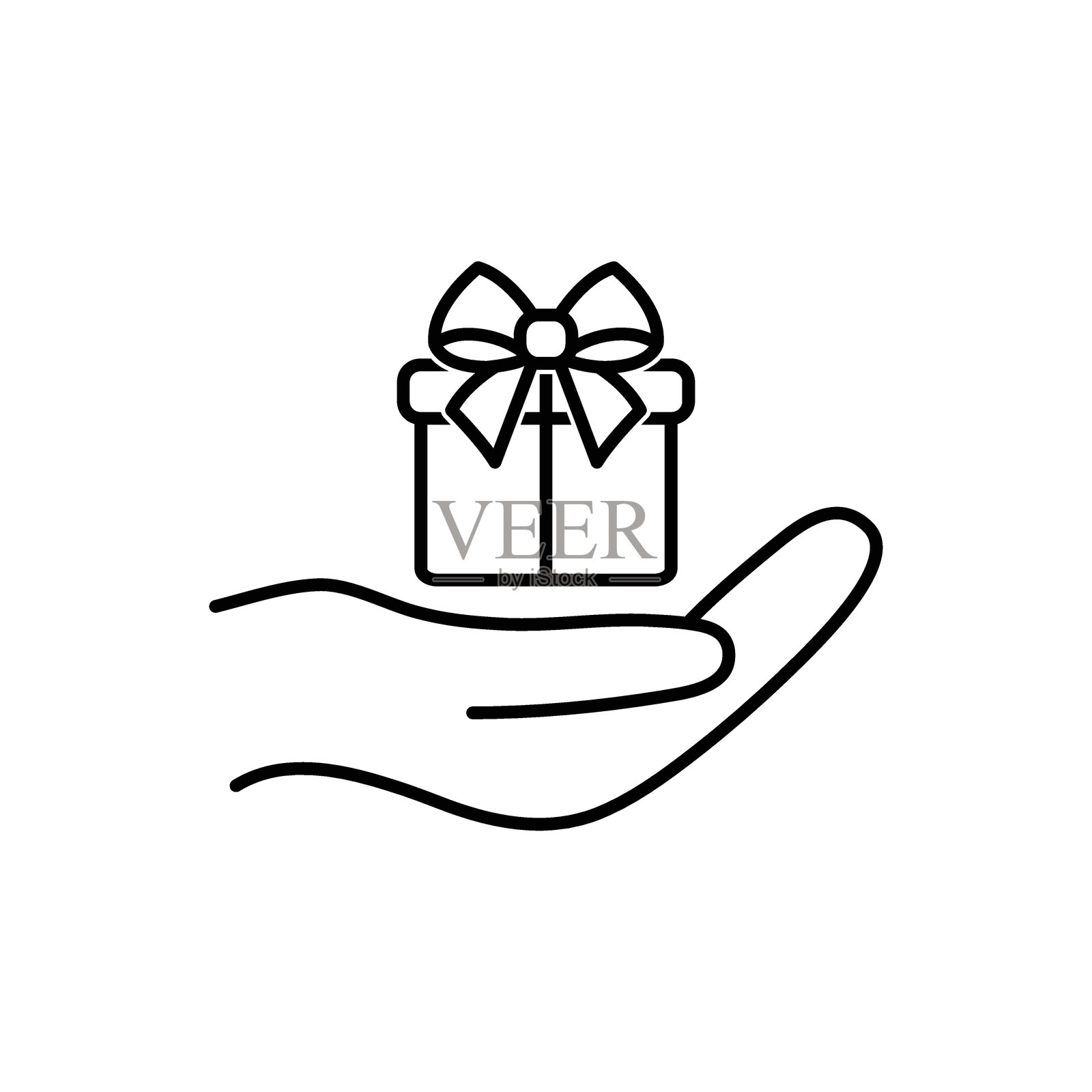 礼品盒 - 矢量图标插画图片素材