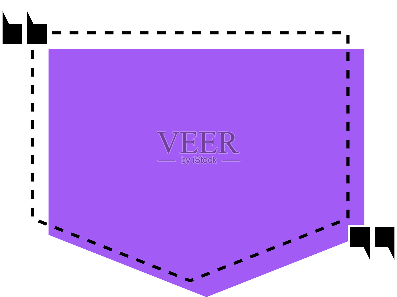多彩的引用框。带引号的对话气泡。用于引用的空白文本消息框。博客文章模板。矢量插图。插画图片素材