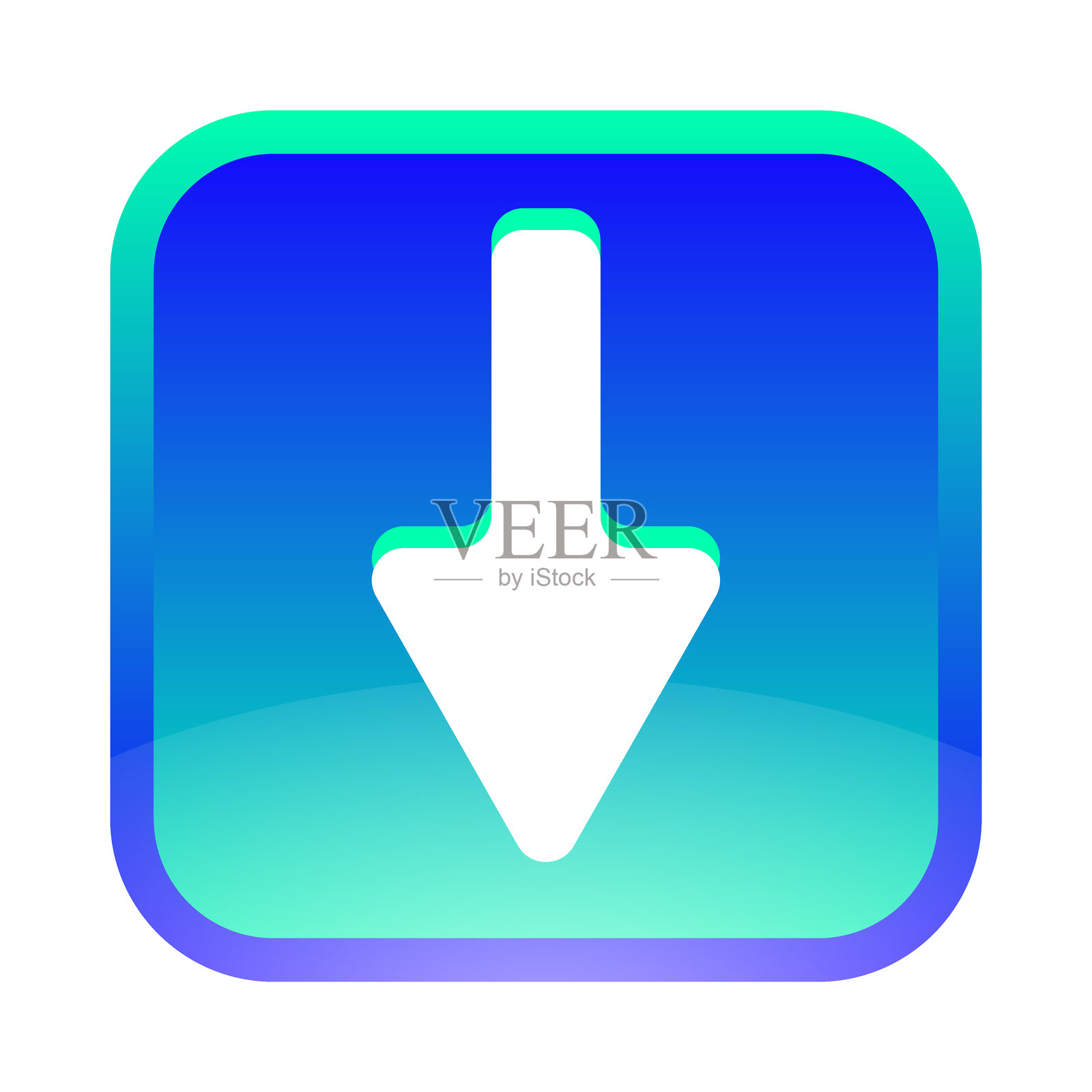 带箭头图标的方形按钮插画图片素材